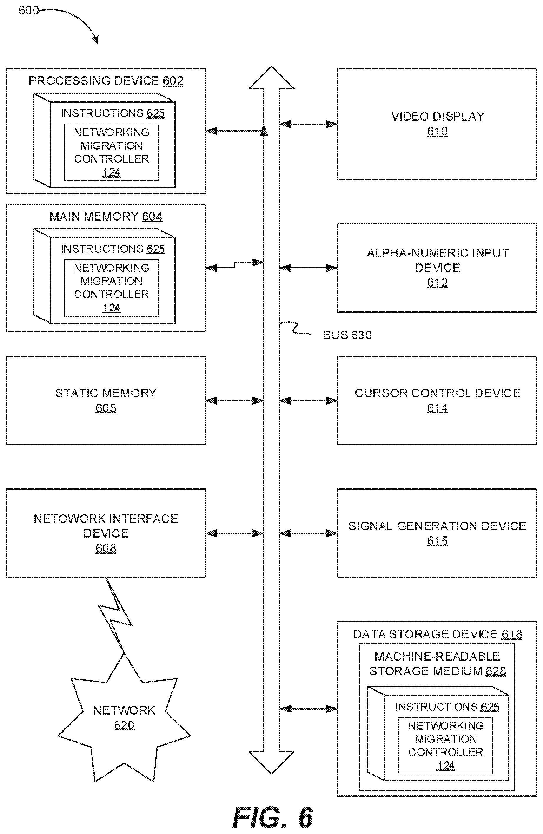 Patent US12562960 Figure 6 – Migrating networking configurations