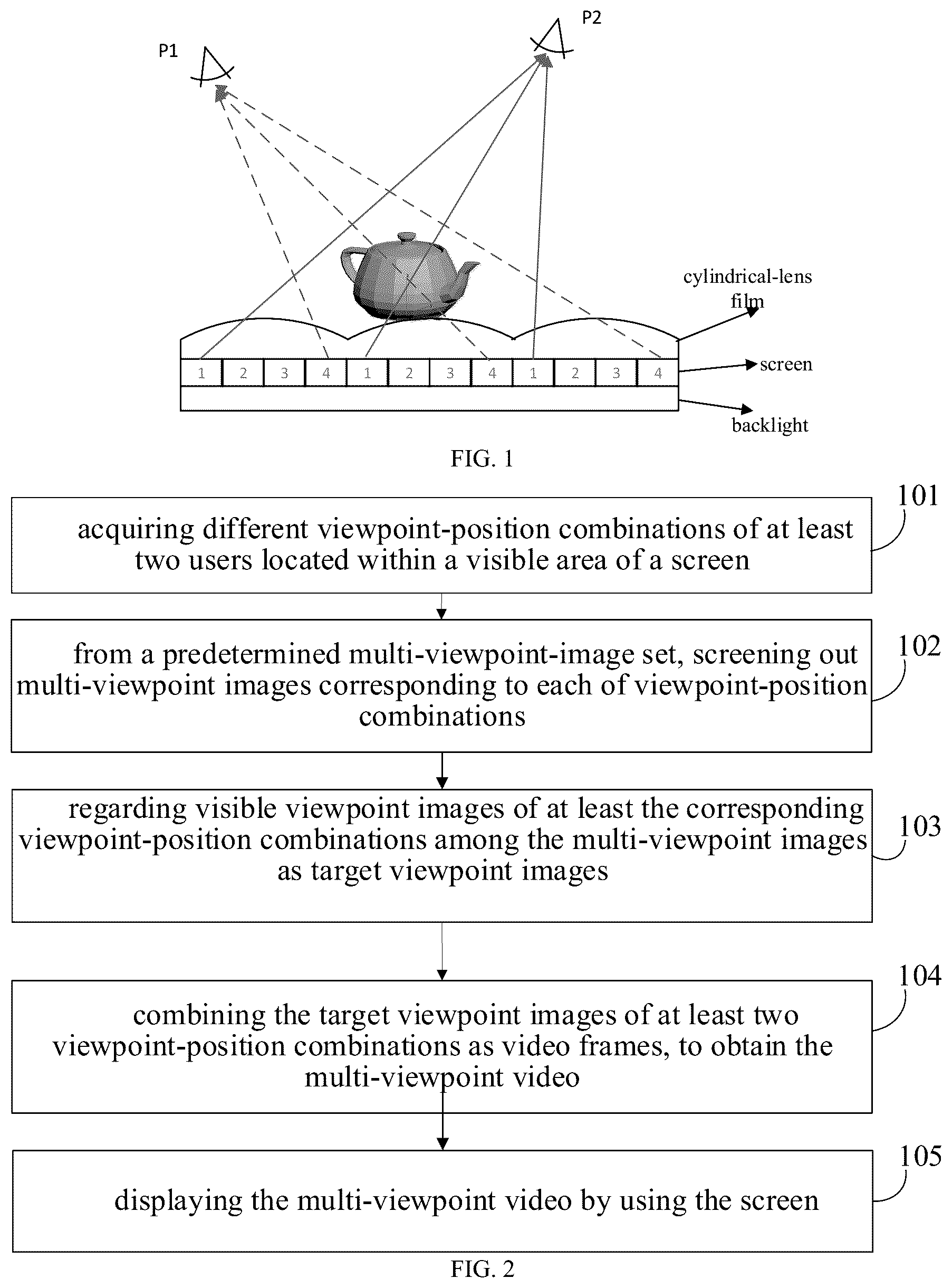 Patent US12563175 Figure 1 – Method and apparatus for displaying multi-viewpoint video, displaying device, medium and program
