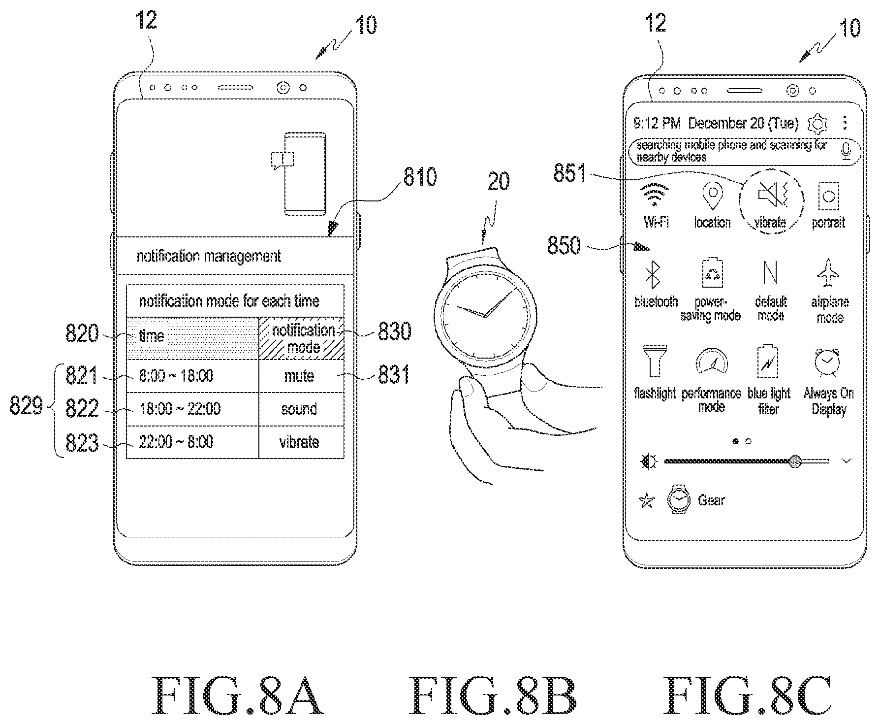 Patent US12563368 Figure 8 – Electronic device and method of controlling electronic device