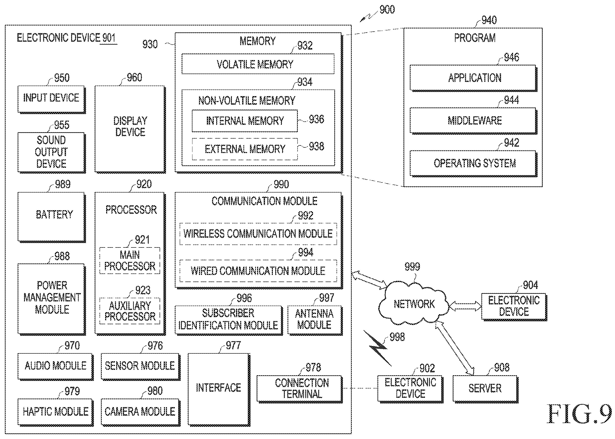 Patent US12563368 Figure 9 – Electronic device and method of controlling electronic device