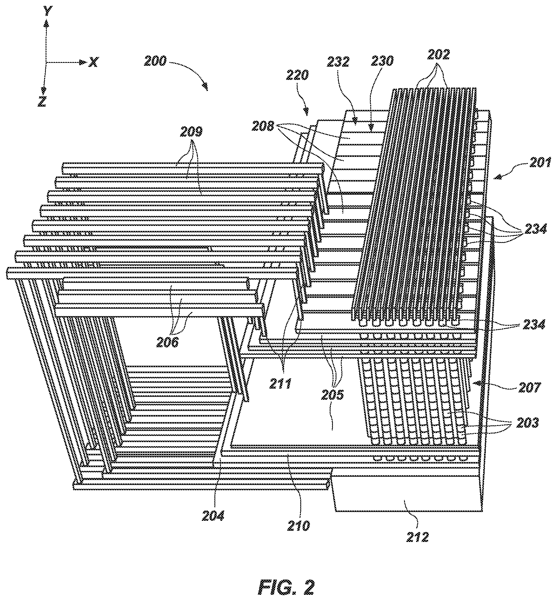 Patent US12563735 Figure 7 – Electronic devices including vertical strings of memory cells, and related memory devices, systems and methods