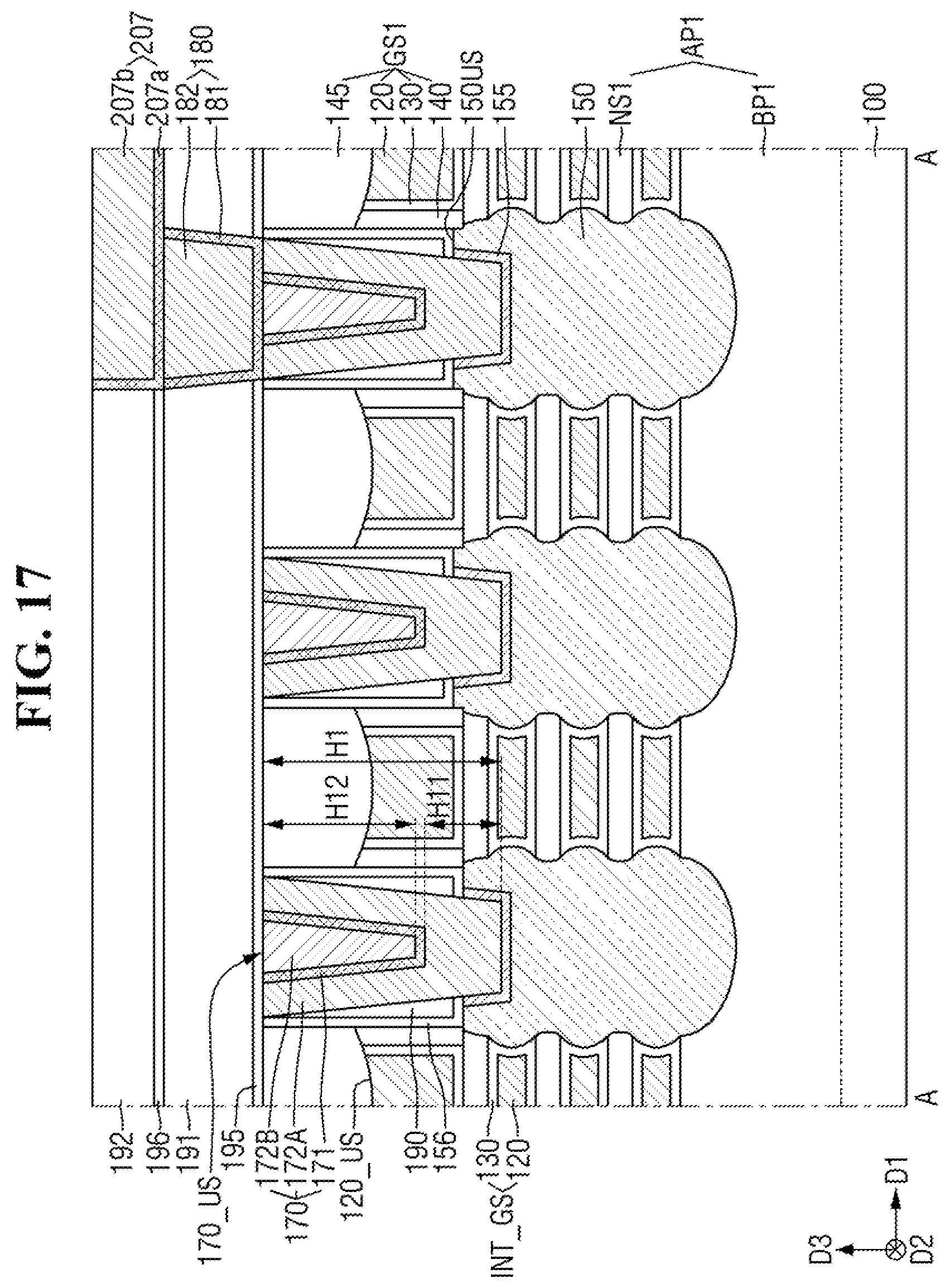 Patent US12563799 Figure 18 – Multi-pattern semiconductor device and method for fabricating same