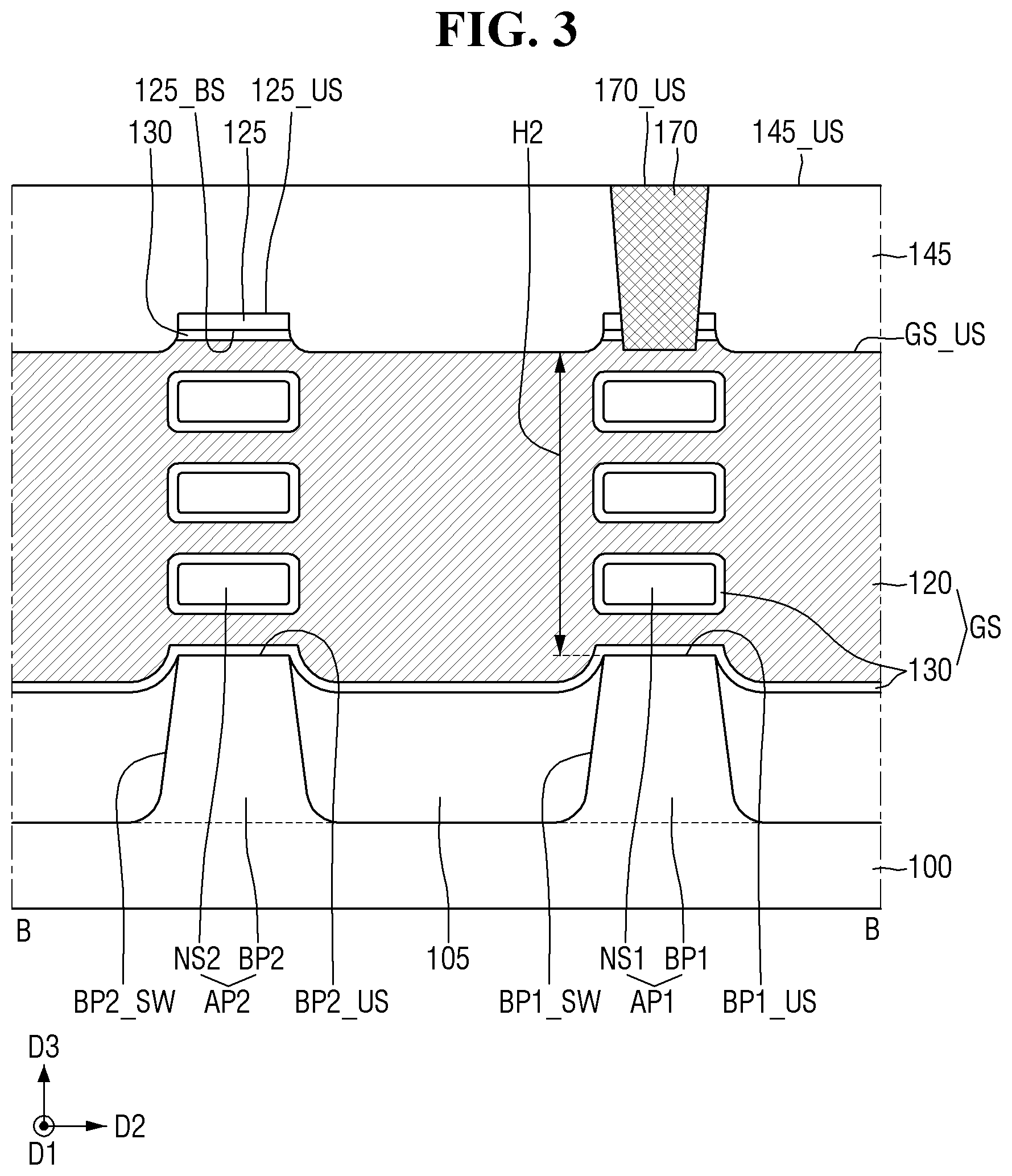 Patent US12563809 Figure 3 – Semiconductor device and method for manufacturing the same