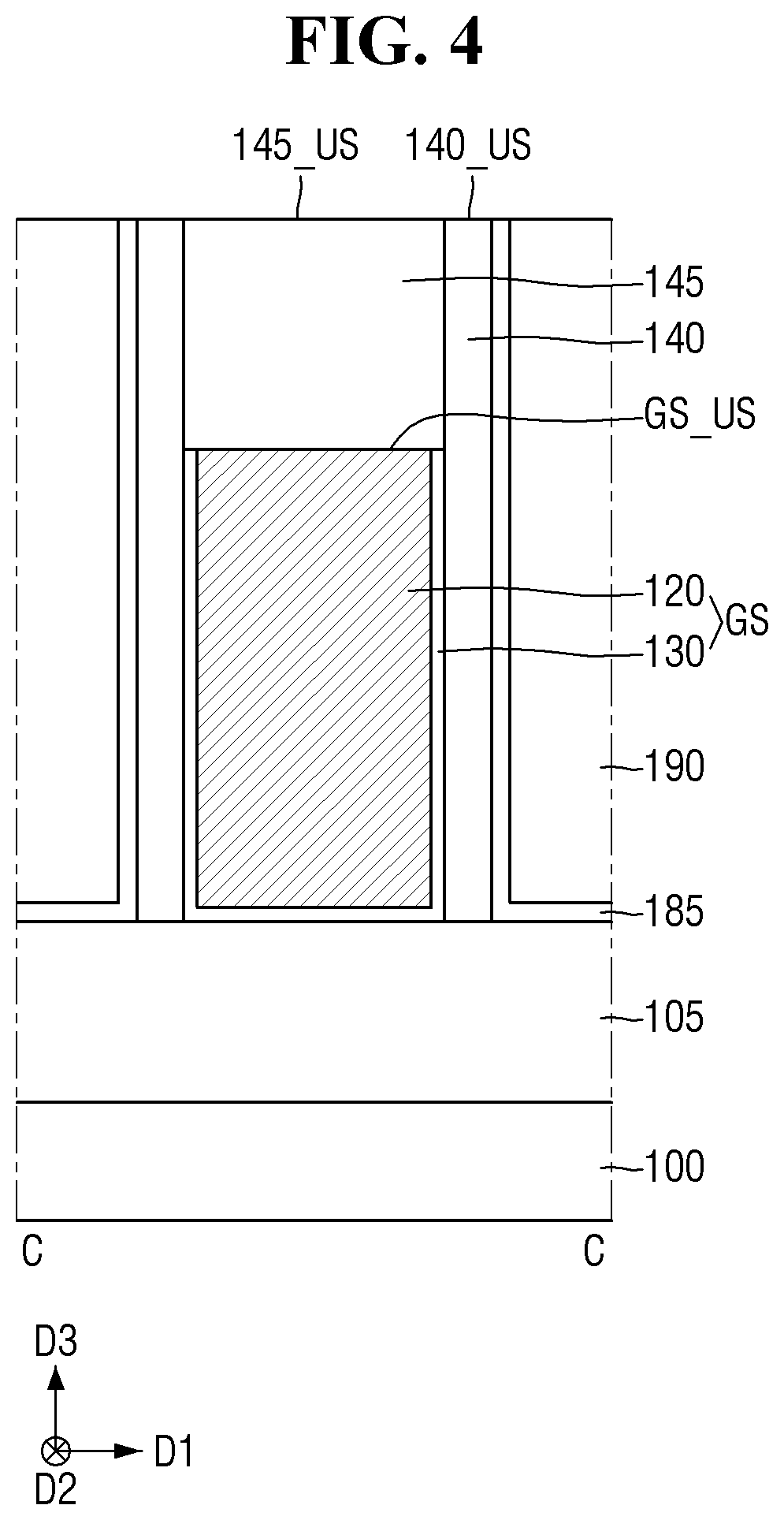 Patent US12563809 Figure 4 – Semiconductor device and method for manufacturing the same