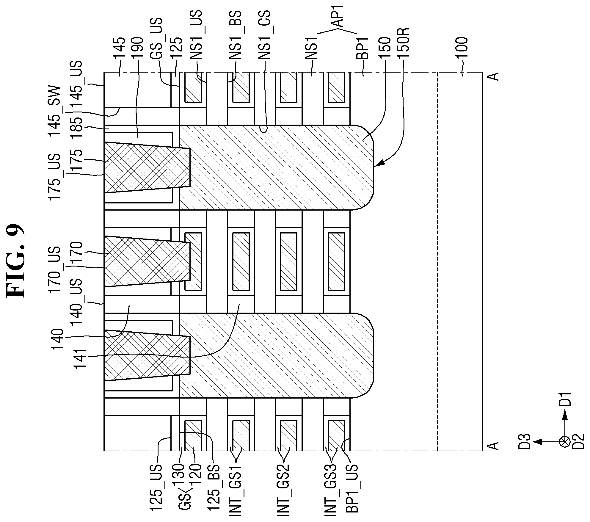 Patent US12563809 Figure 9 – Semiconductor device and method for manufacturing the same