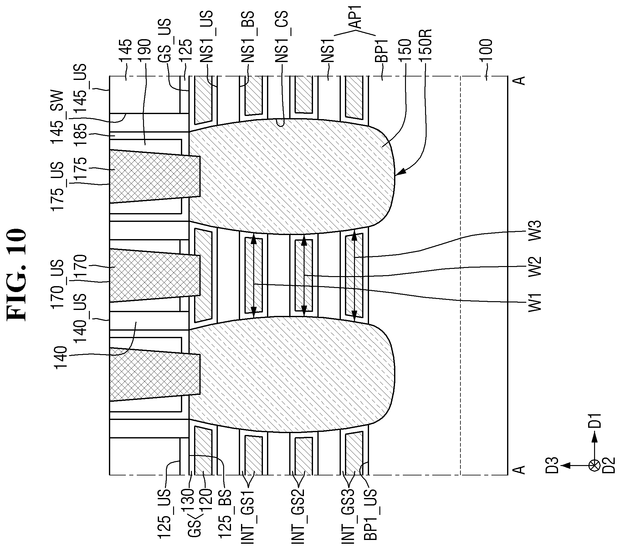 Patent US12563809 Figure 10 – Semiconductor device and method for manufacturing the same