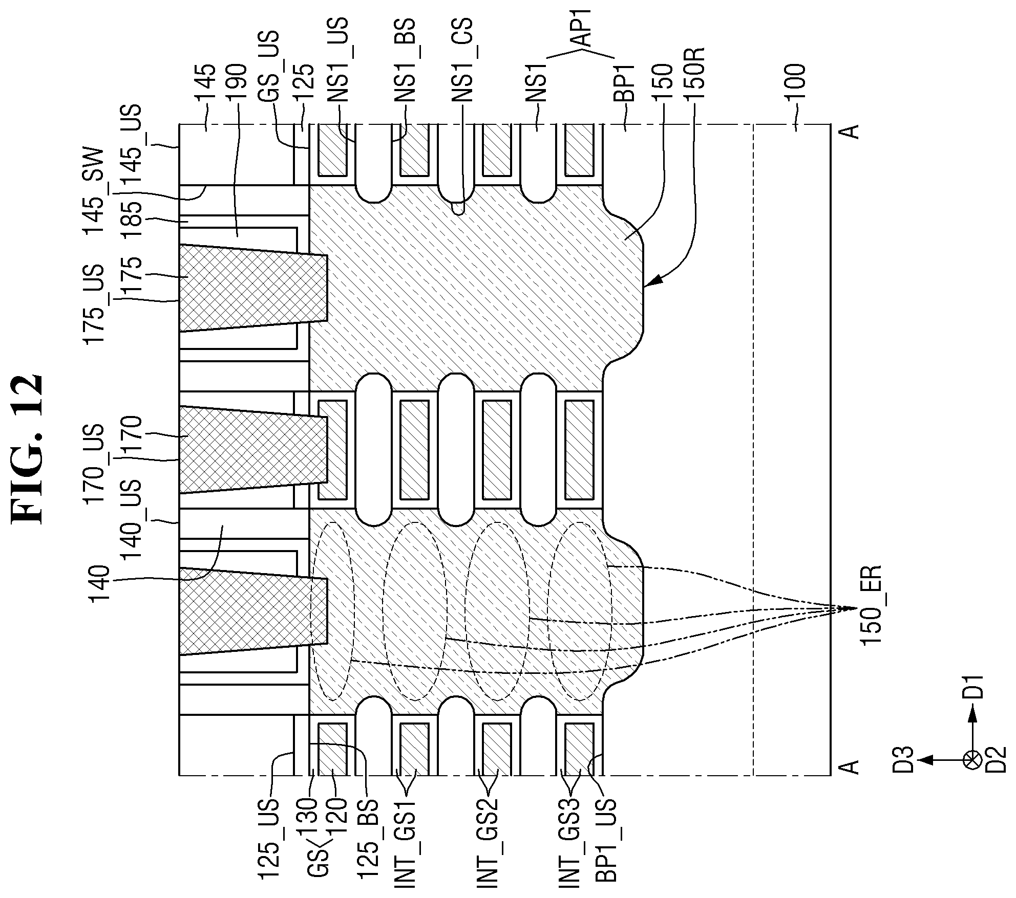 Patent US12563809 Figure 12 – Semiconductor device and method for manufacturing the same