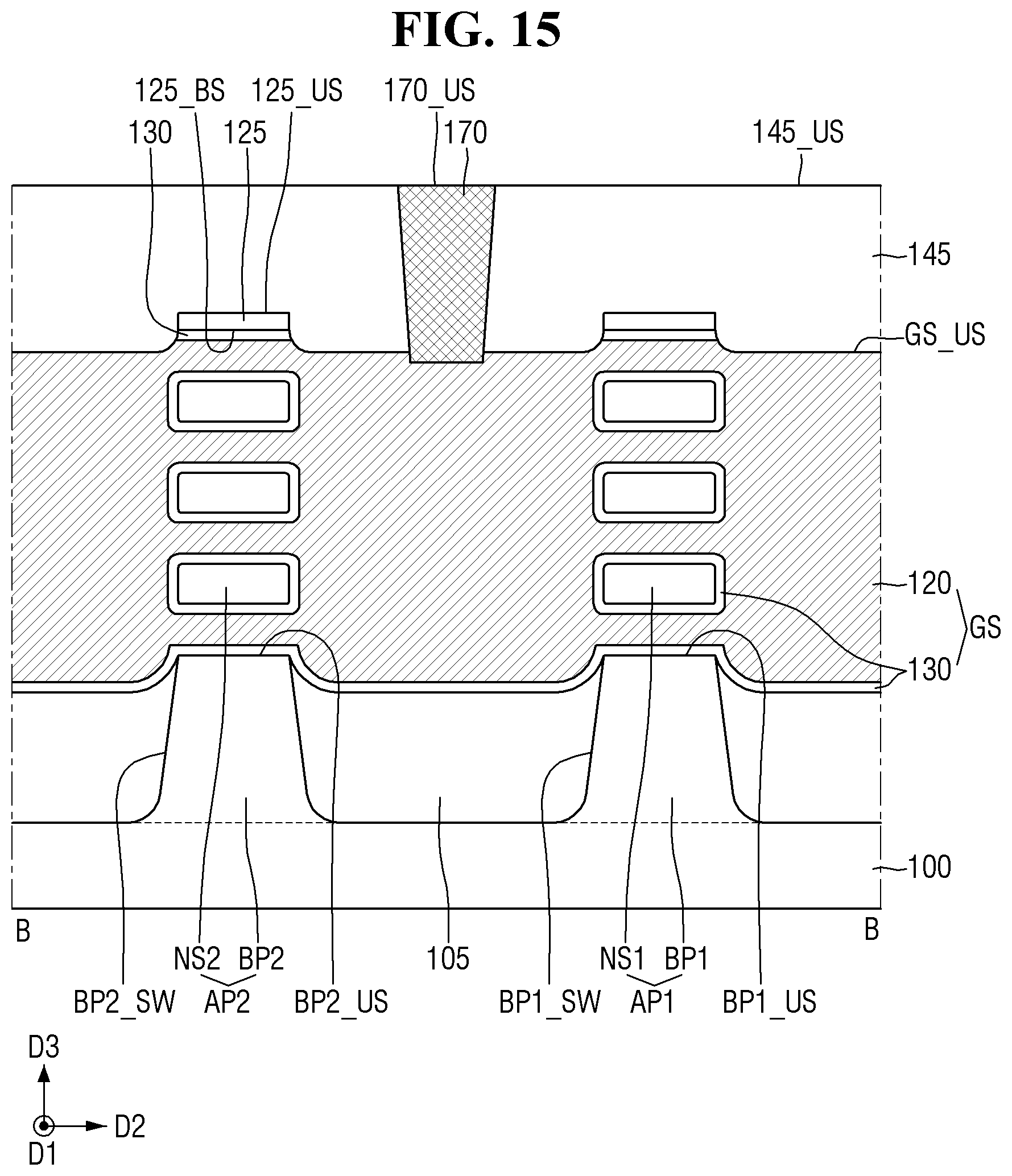 Patent US12563809 Figure 15 – Semiconductor device and method for manufacturing the same