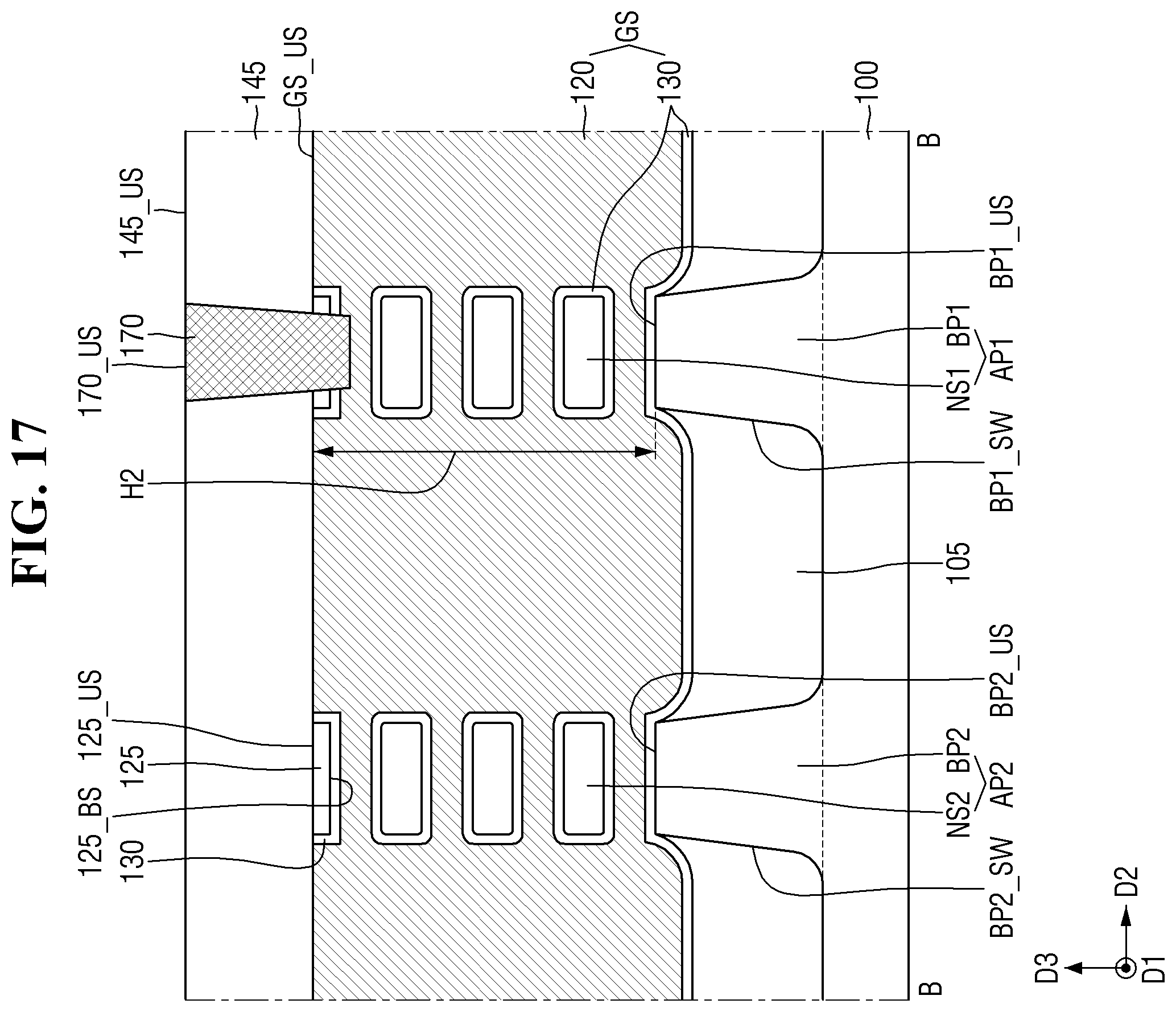 Patent US12563809 Figure 17 – Semiconductor device and method for manufacturing the same