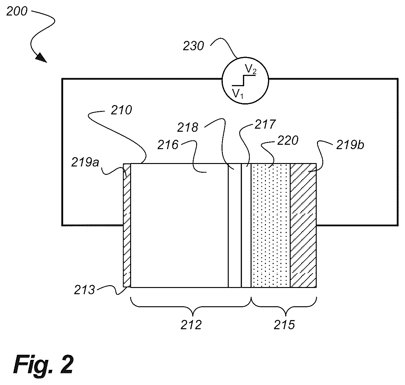 Patent US12563864 Figure 2 – Light-emitting metal-oxide-semiconductor devices and associated systems, devices, and methods