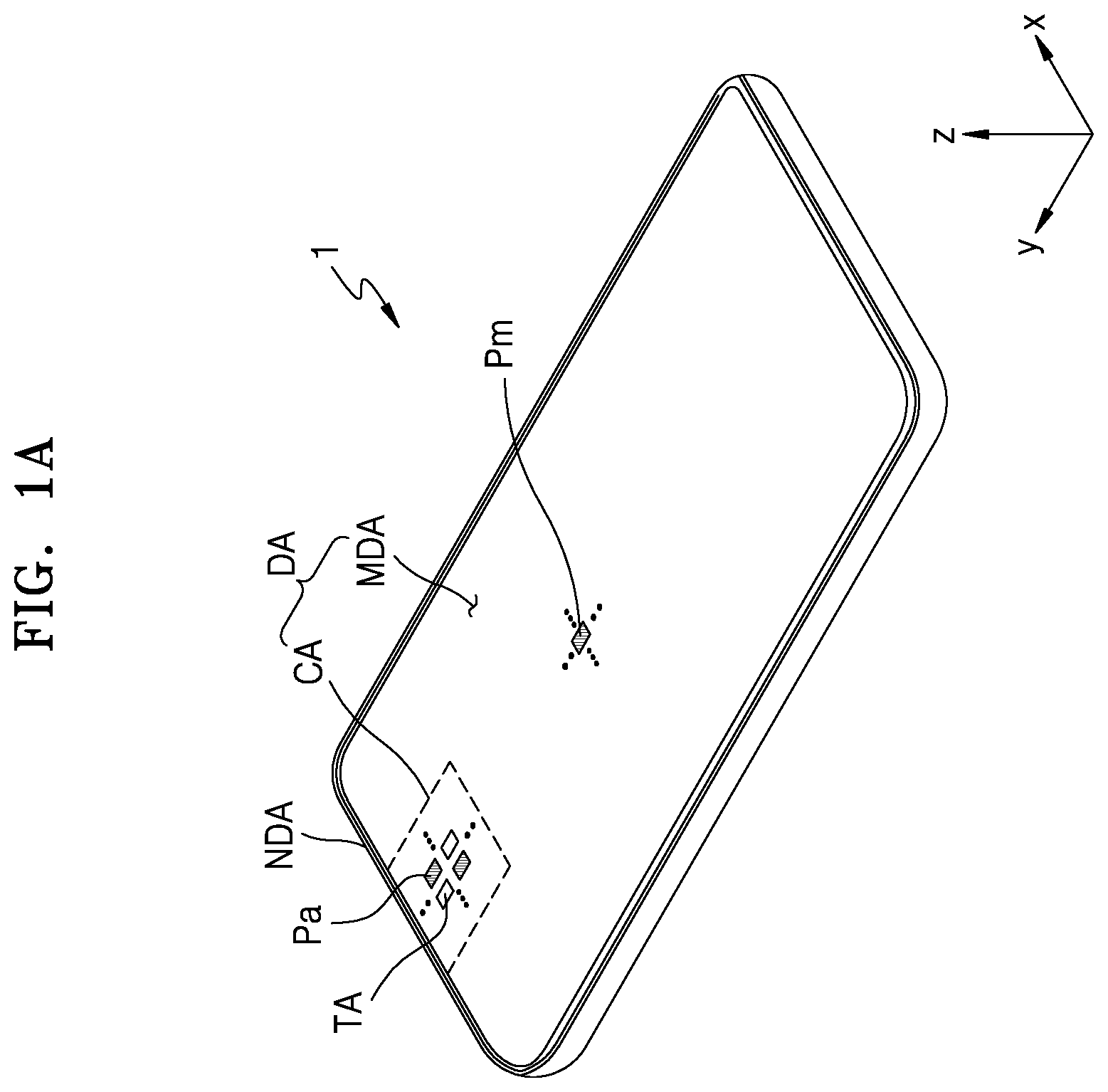 Patent US12563913 Figure 1 – Display apparatus capable of displaying an image in a component area