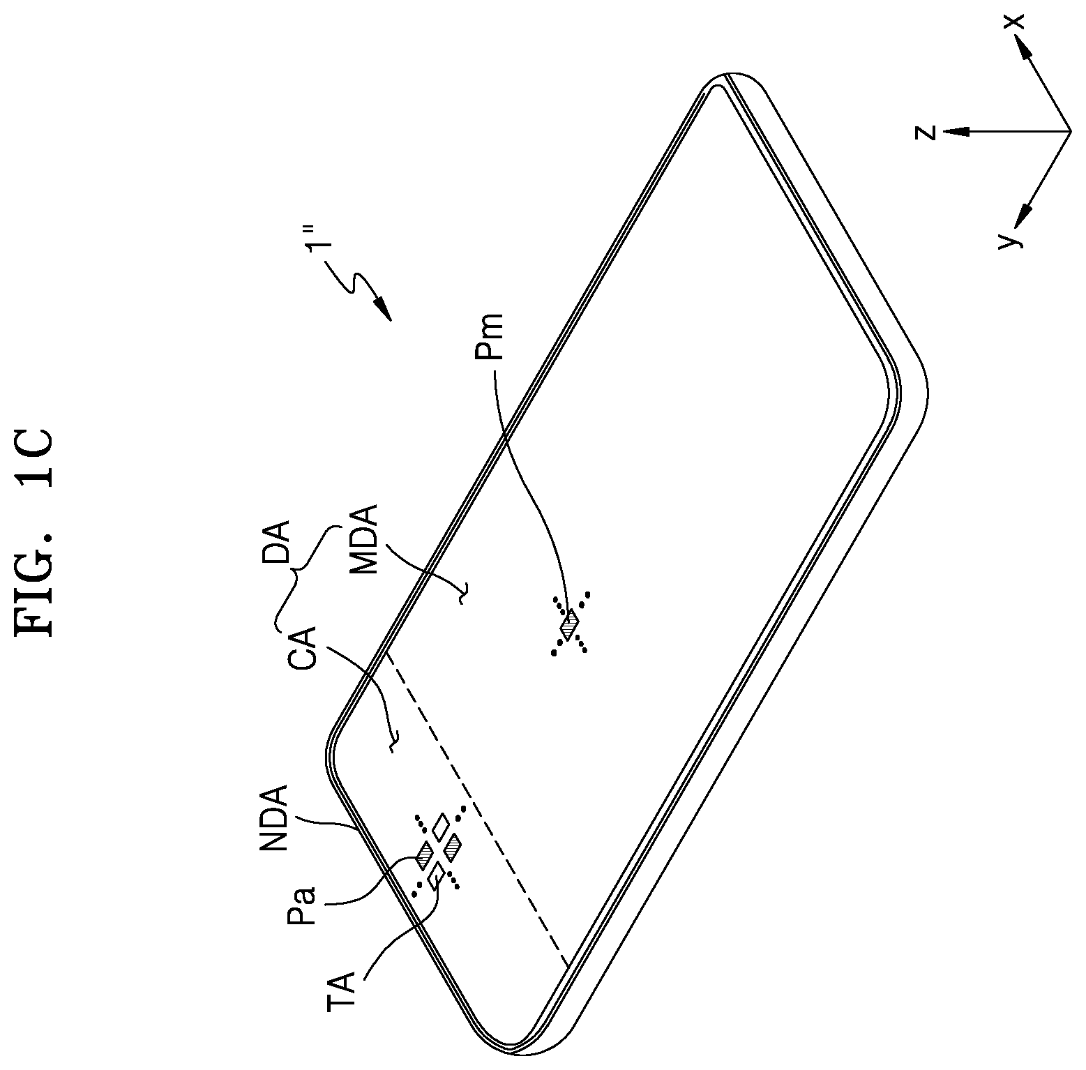 Patent US12563913 Figure 3 – Display apparatus capable of displaying an image in a component area