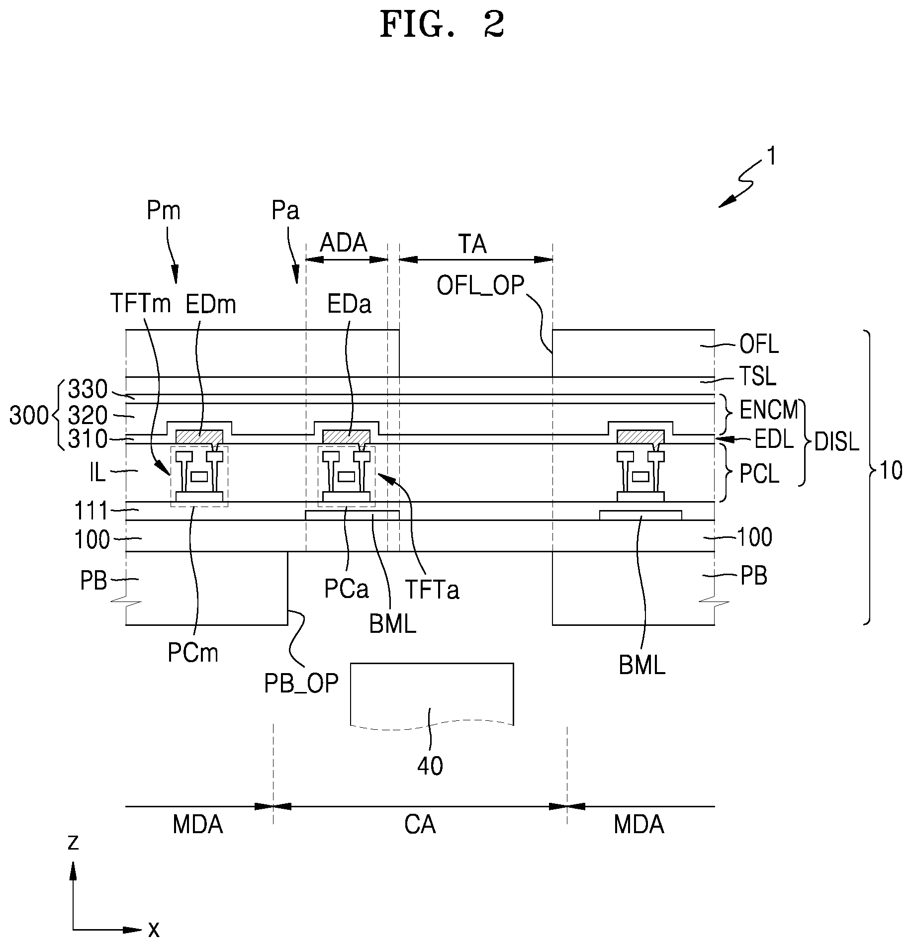 Patent US12563913 Figure 4 – Display apparatus capable of displaying an image in a component area