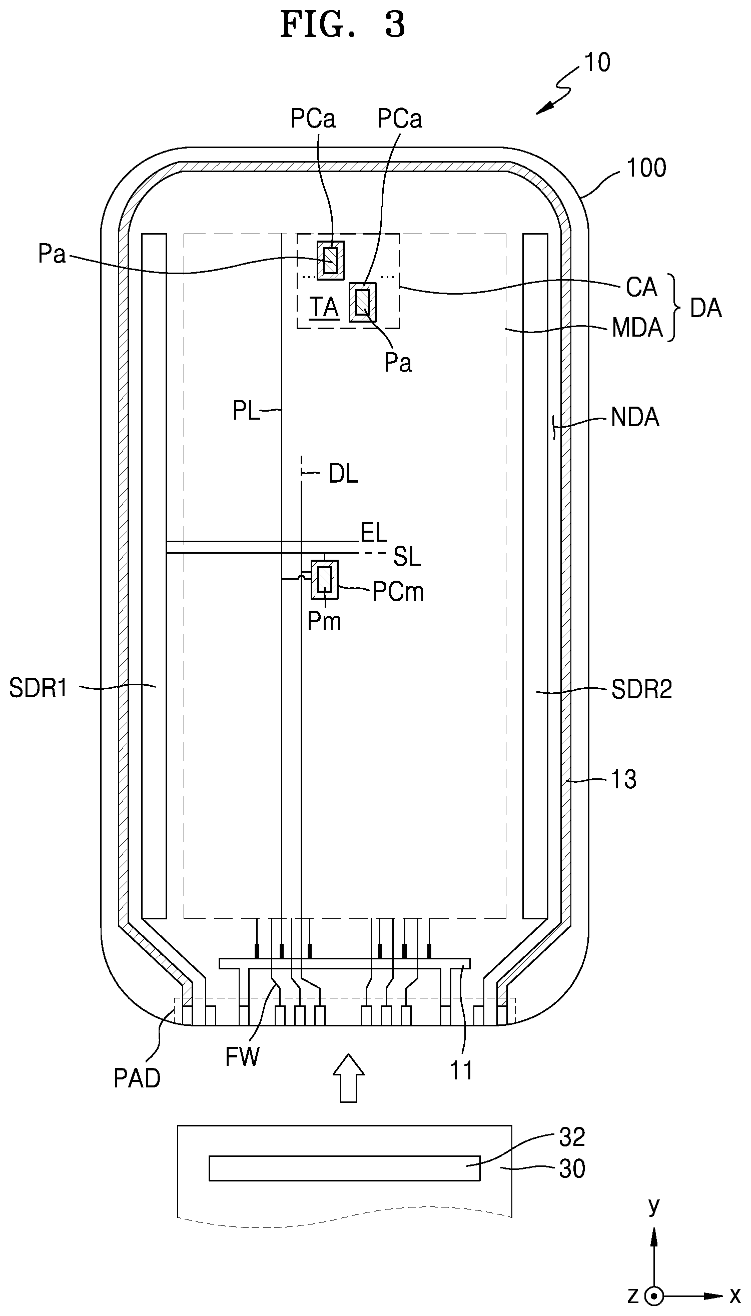 Patent US12563913 Figure 5 – Display apparatus capable of displaying an image in a component area