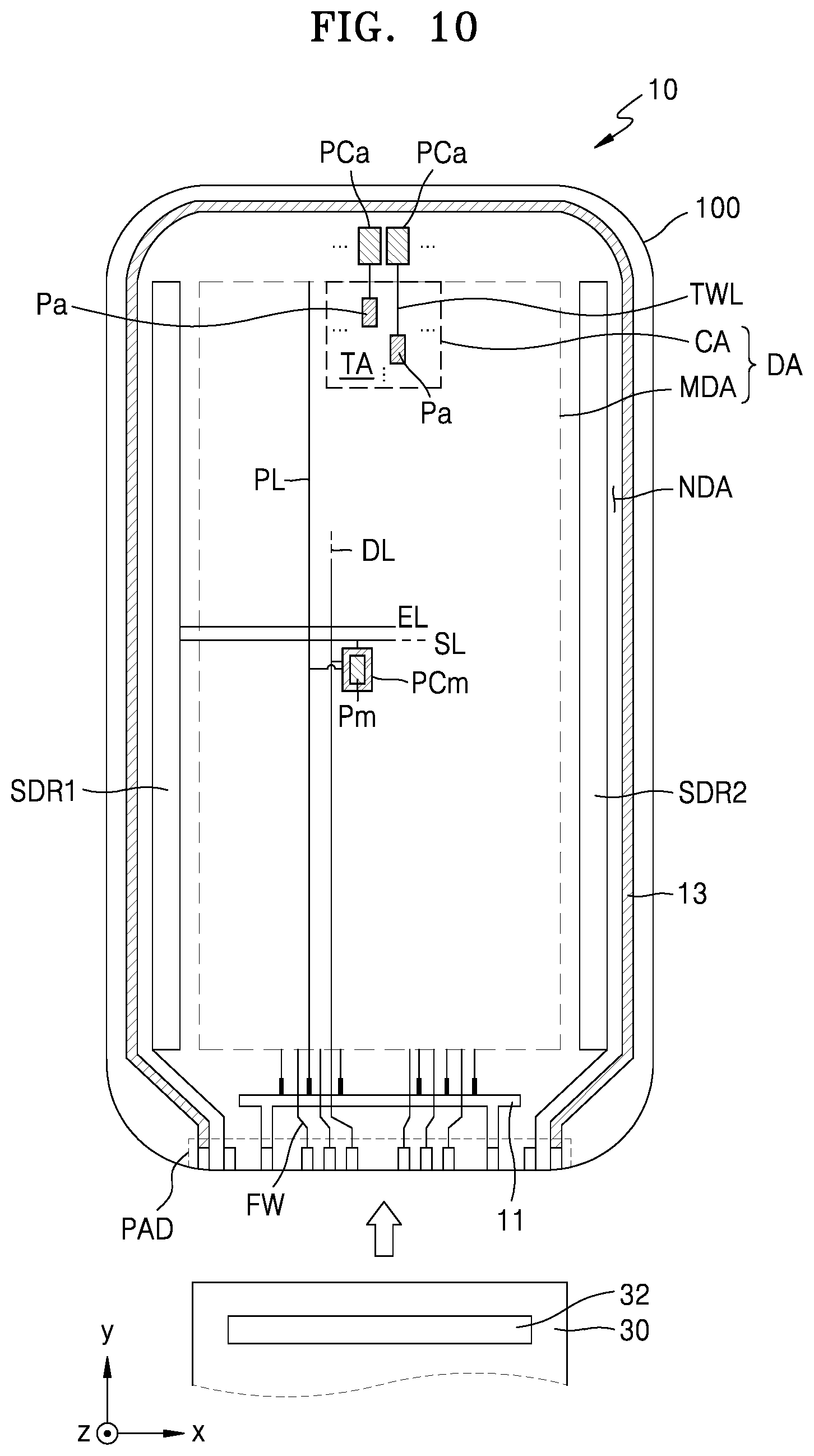 Patent US12563913 Figure 12 – Display apparatus capable of displaying an image in a component area
