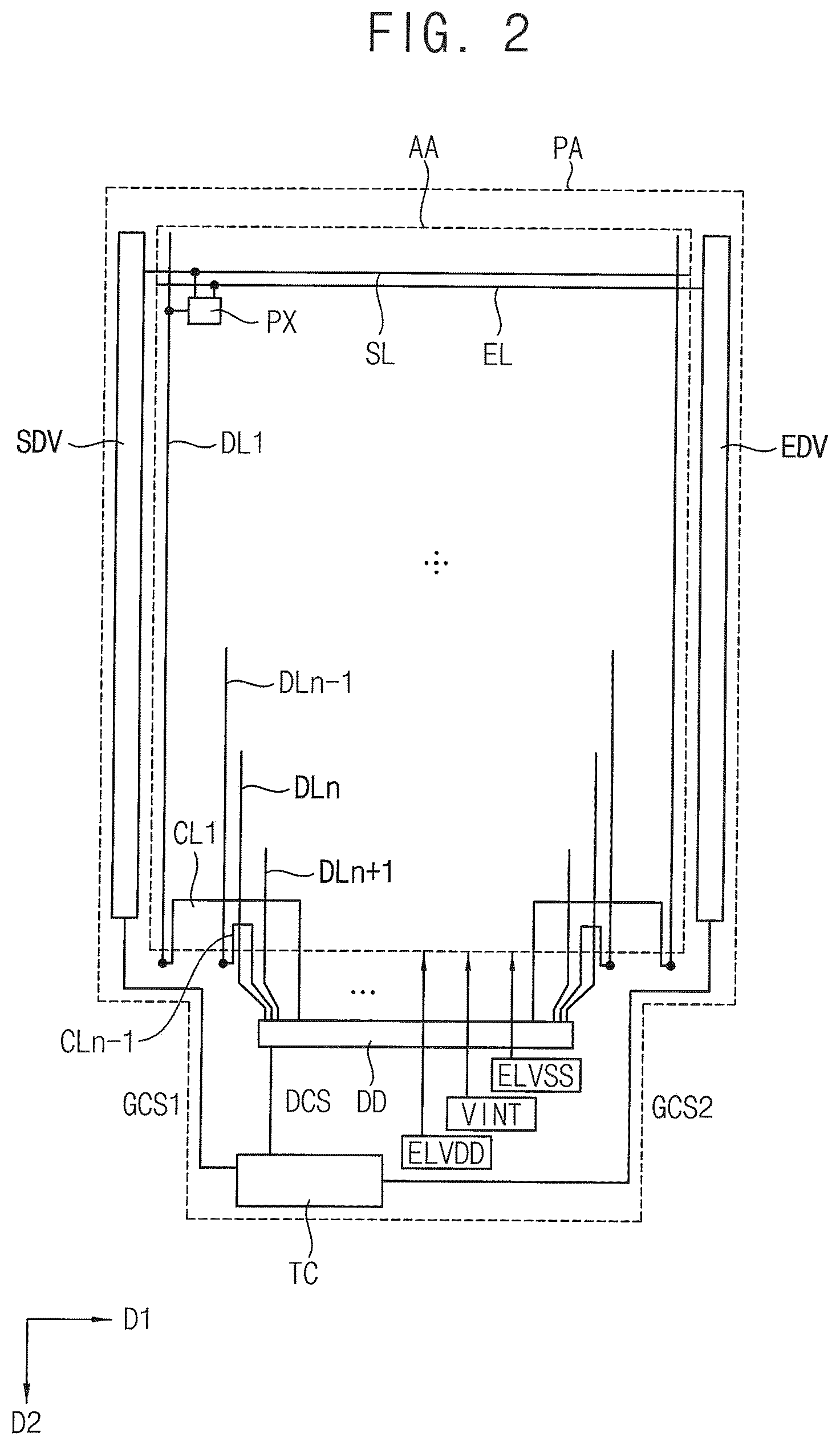 Patent US12563933 Figure 2 – Display apparatus