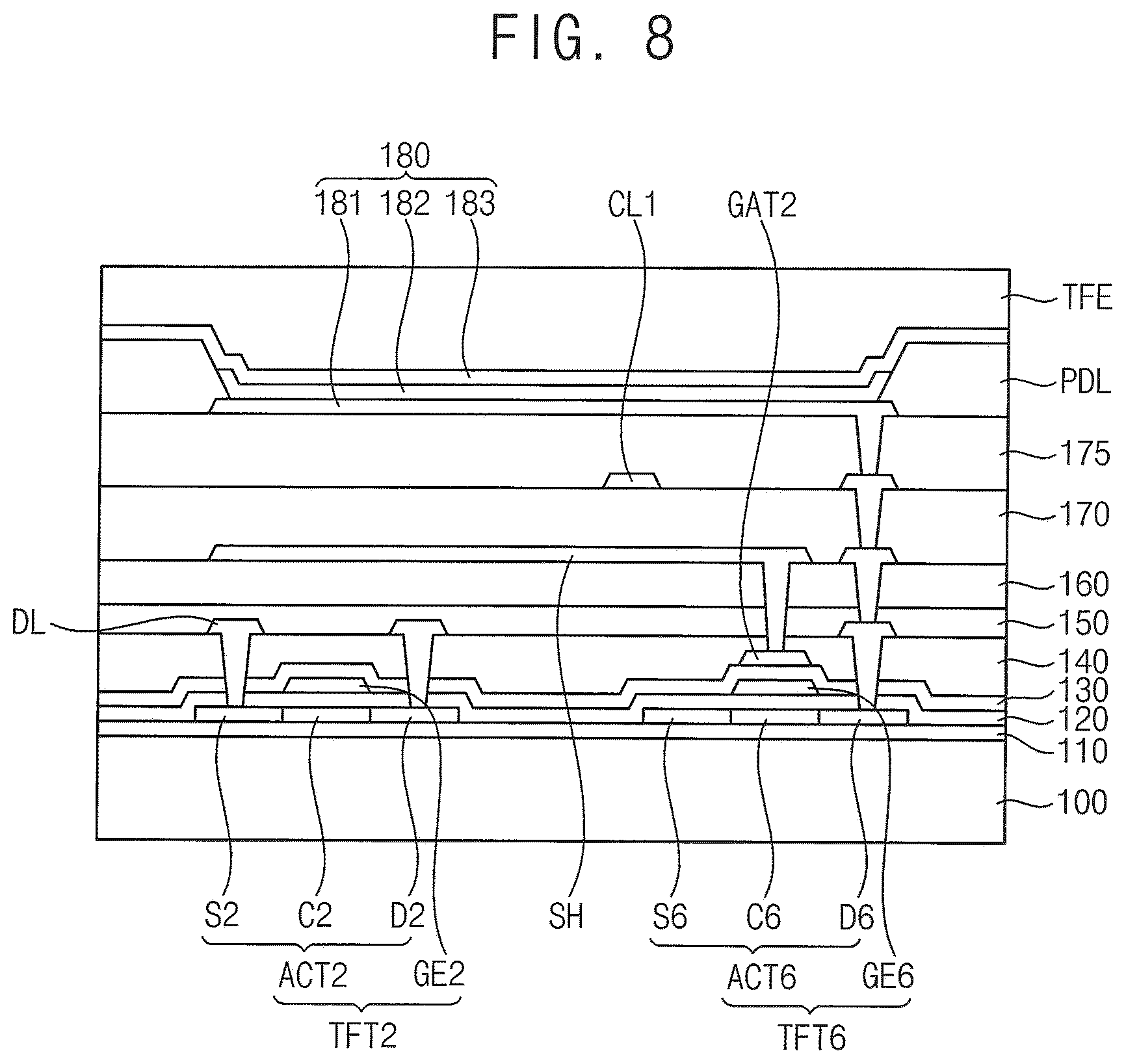 Patent US12563933 Figure 7 – Display apparatus