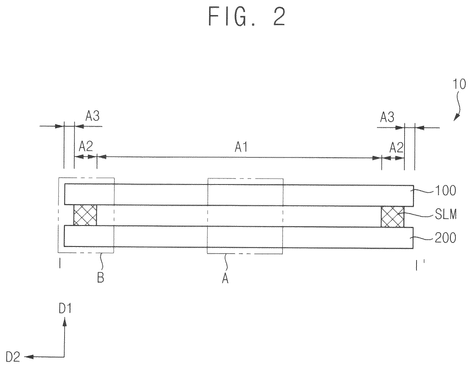 Patent US12563941 Figure 2 – Color conversion substrate, display device including the same, and method of manufacturing color conversion substrate