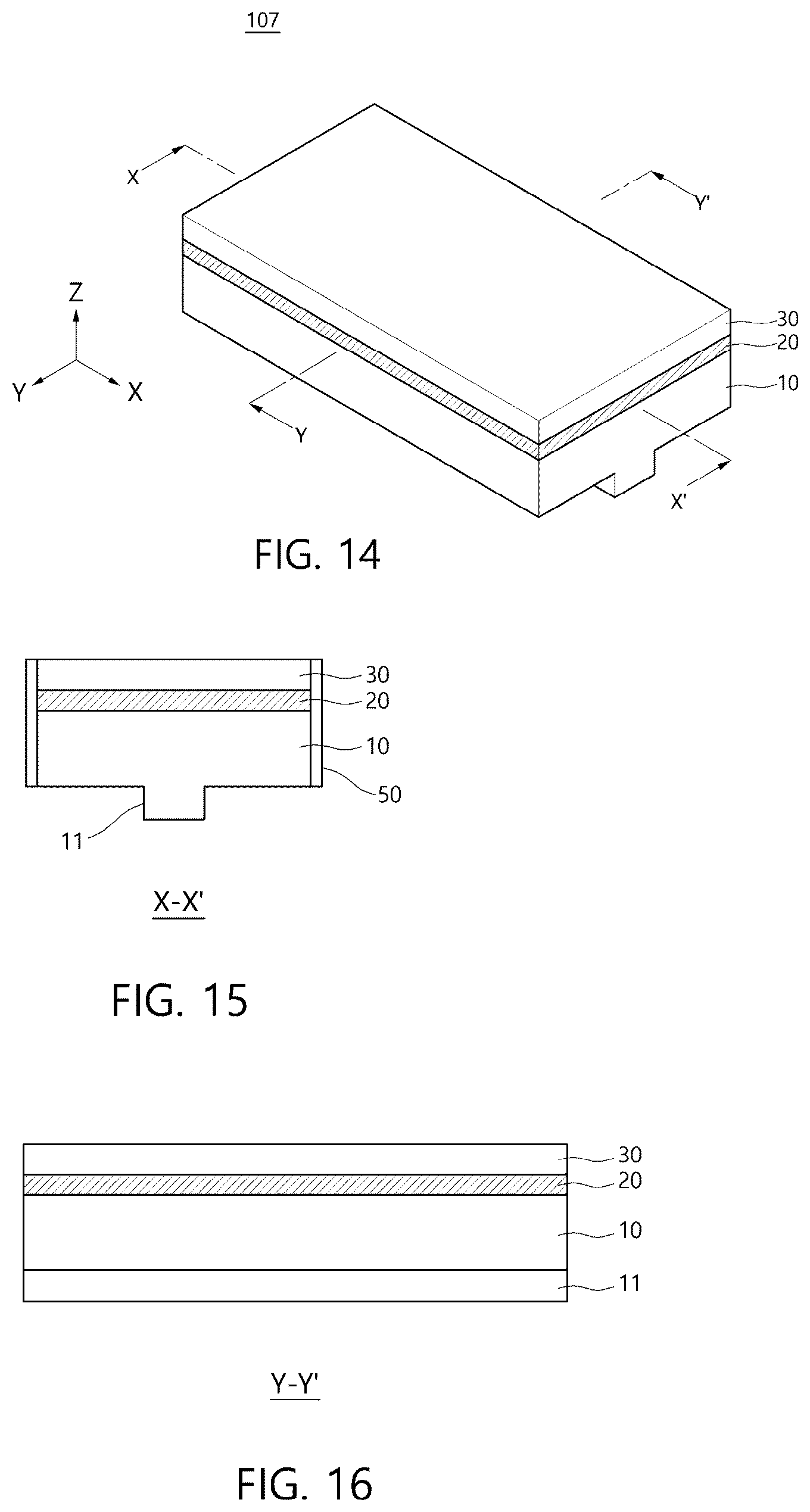Patent US12564005 Figure 14 – Ultra-thin transfer film of ultra-thin LED element for manufacturing ultra-thin LED electrode assembly using laser-assisted multi-chip transfer printing, ultra-thin LED electrode assembly, and manufacturing method thereof