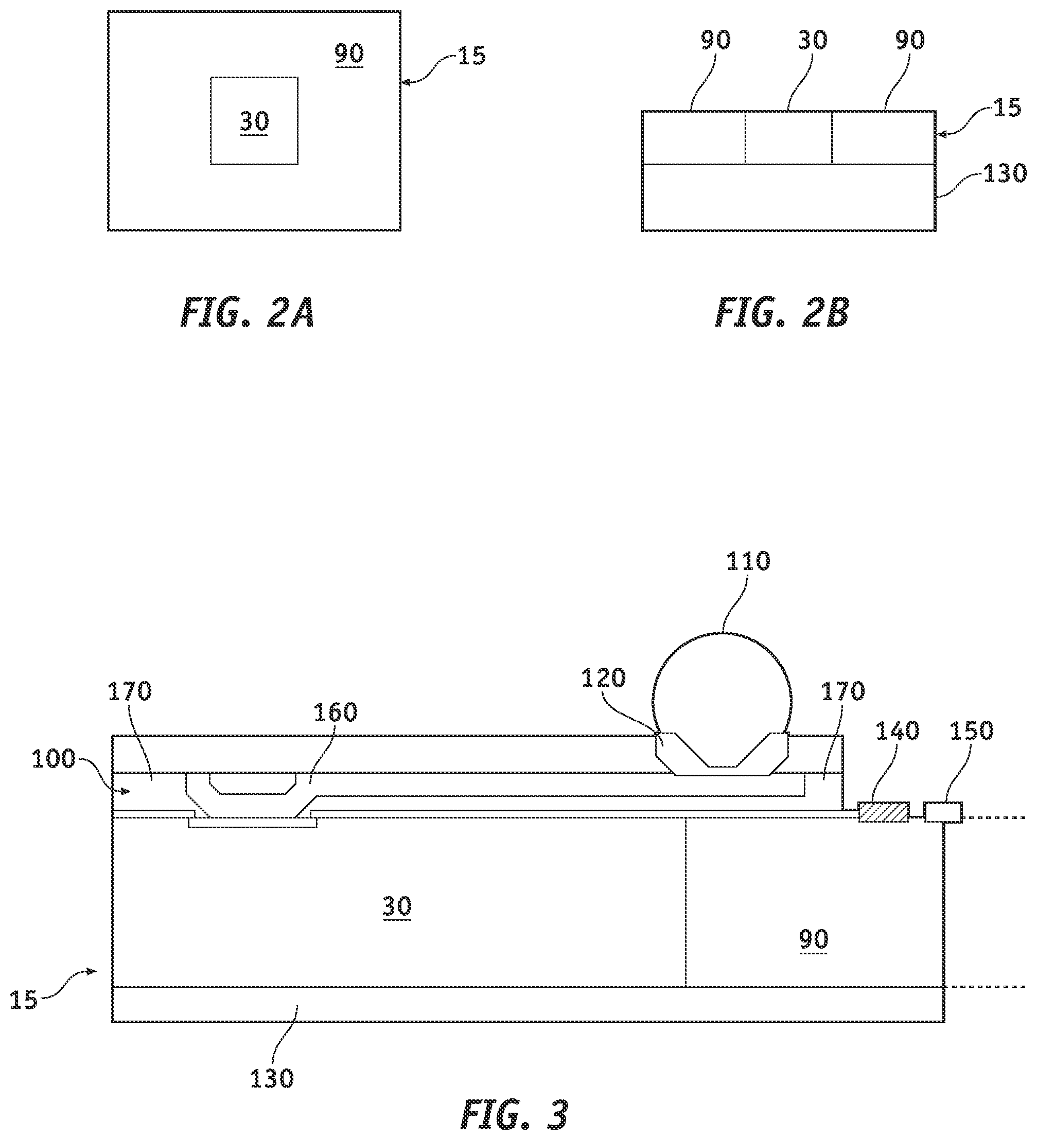 Patent US12564019 Figure 2 – Wafer fabrication process and devices with extended peripheral die area