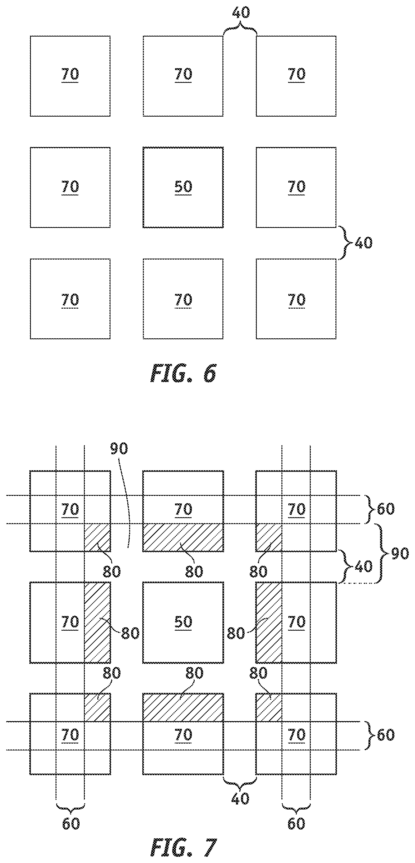 Patent US12564019 Figure 5 – Wafer fabrication process and devices with extended peripheral die area