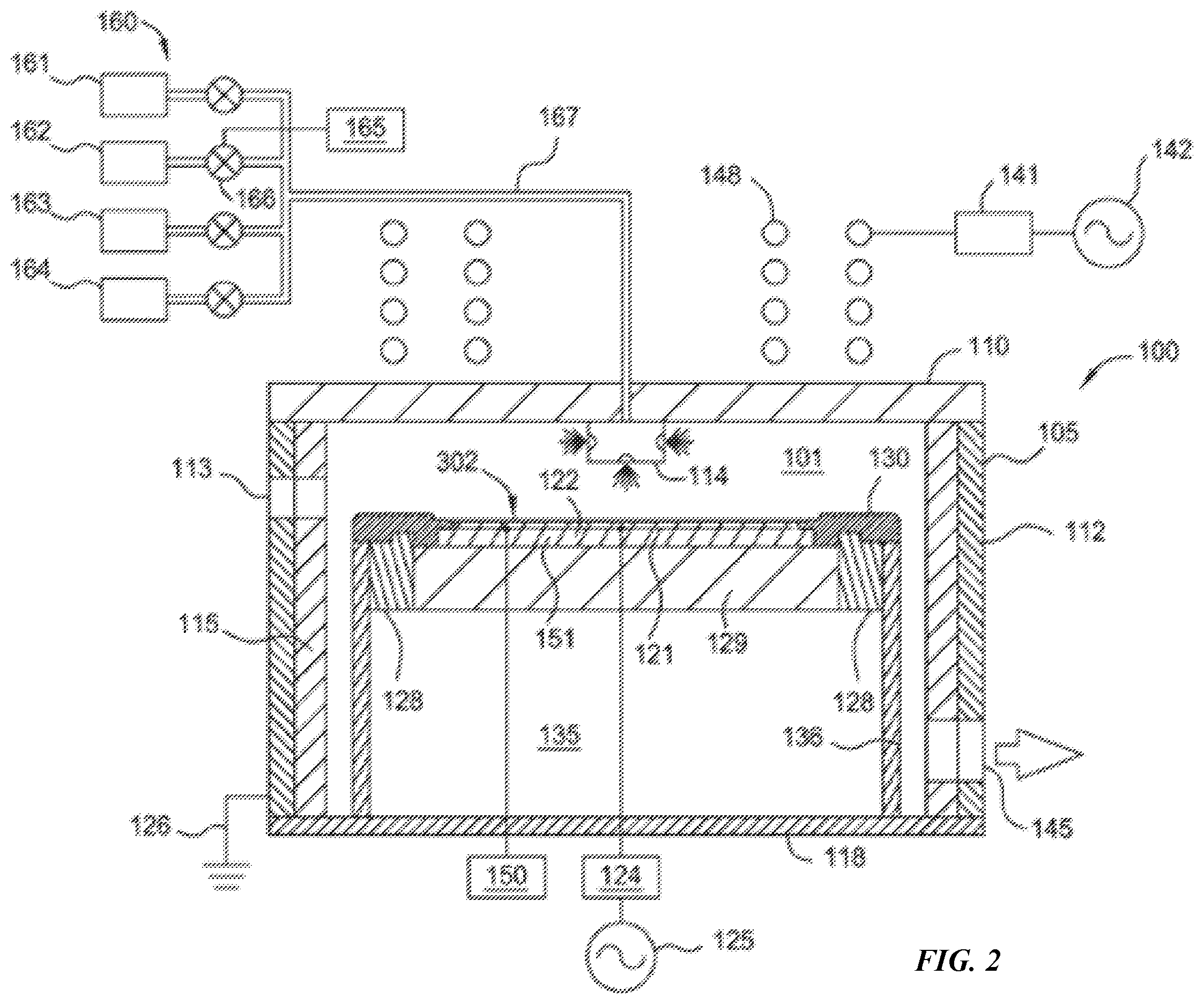 Patent US12564022 Figure 2 – Carbon hardmask opening using boron nitride mask