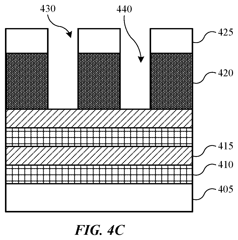 Patent US12564022 Figure 5 – Carbon hardmask opening using boron nitride mask