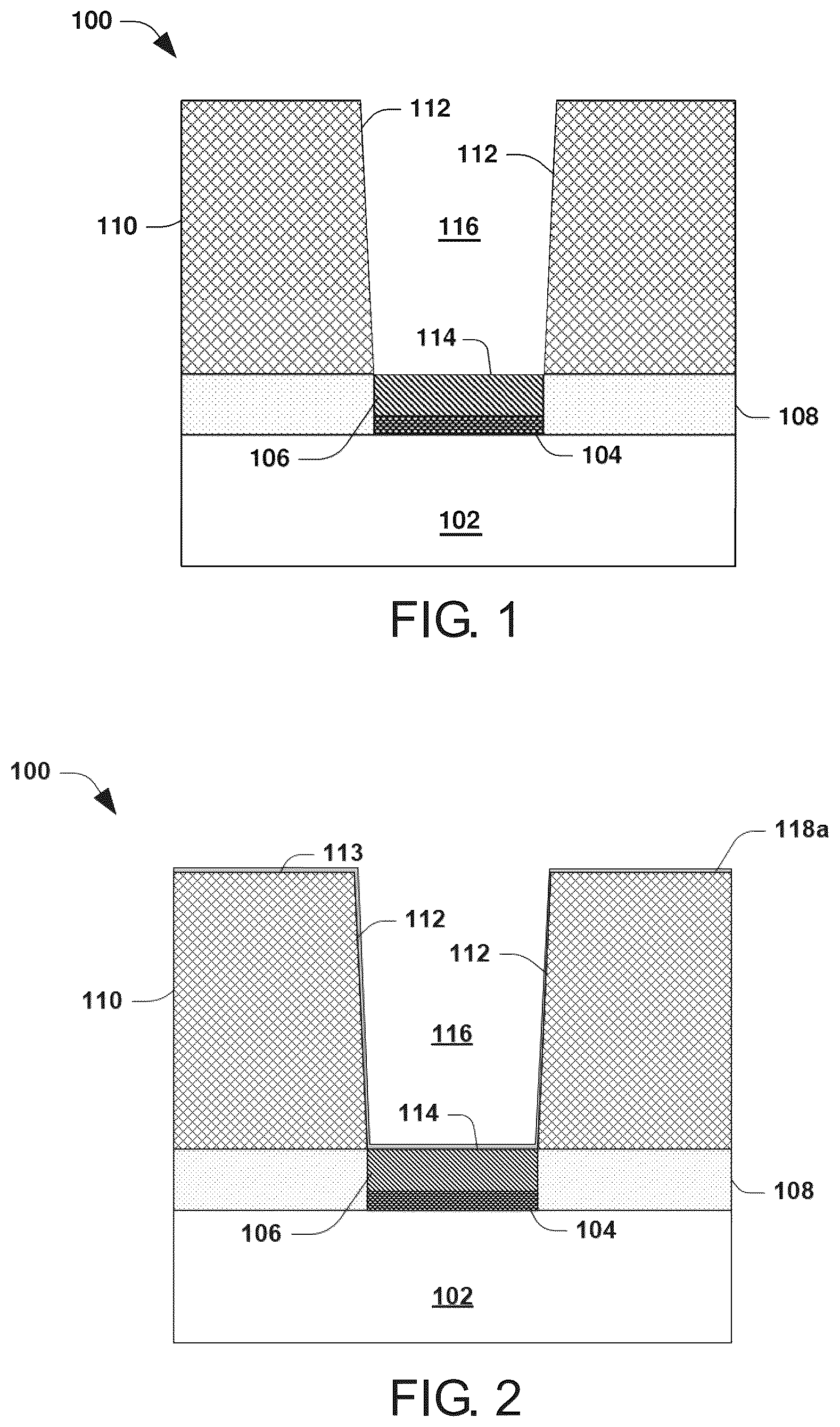 Patent US12564024 Figure 1 – Semiconductor arrangement and method of making