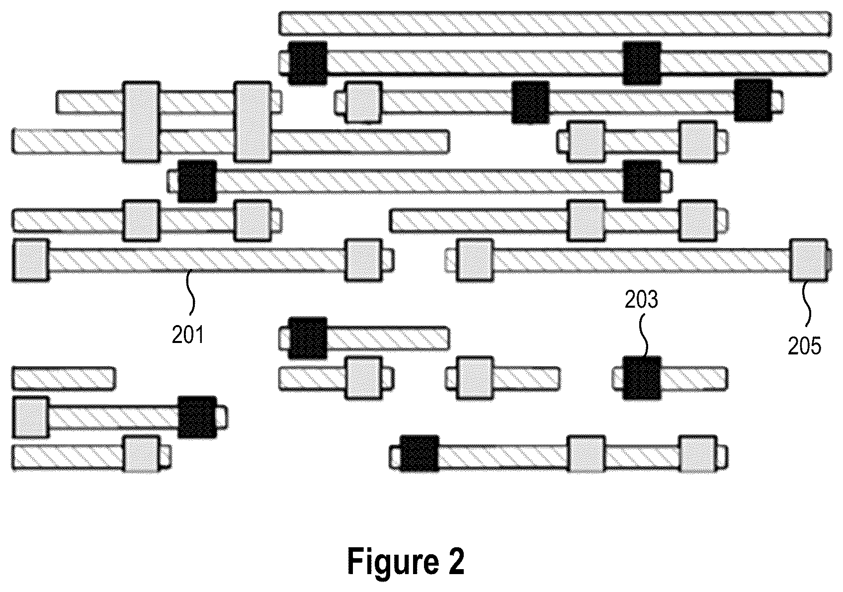 Patent US12564027 Figure 3 – Top-down self-alignment of vias in a semiconductor device for sub-22NM pitch metals