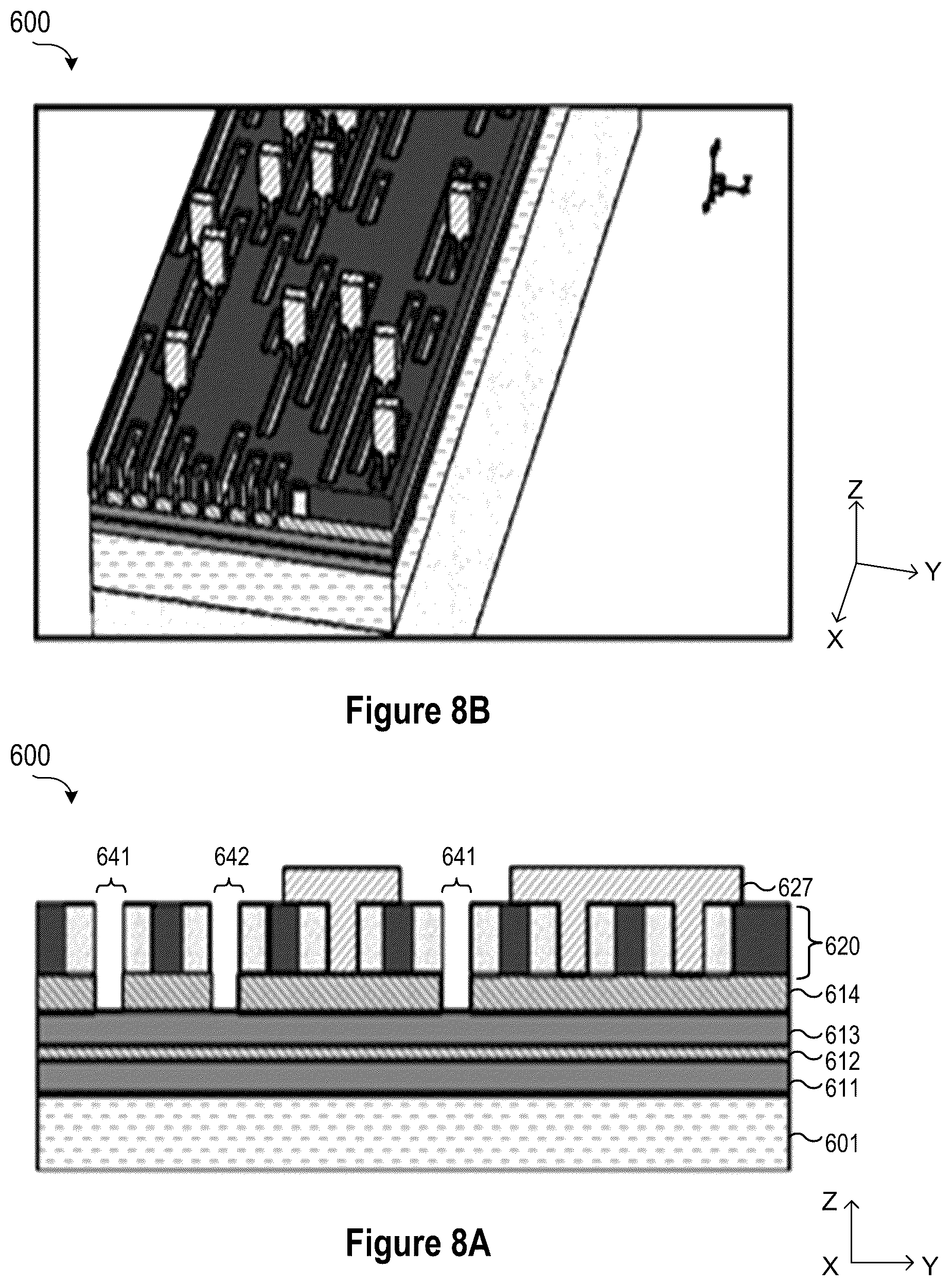 Patent US12564027 Figure 10 – Top-down self-alignment of vias in a semiconductor device for sub-22NM pitch metals