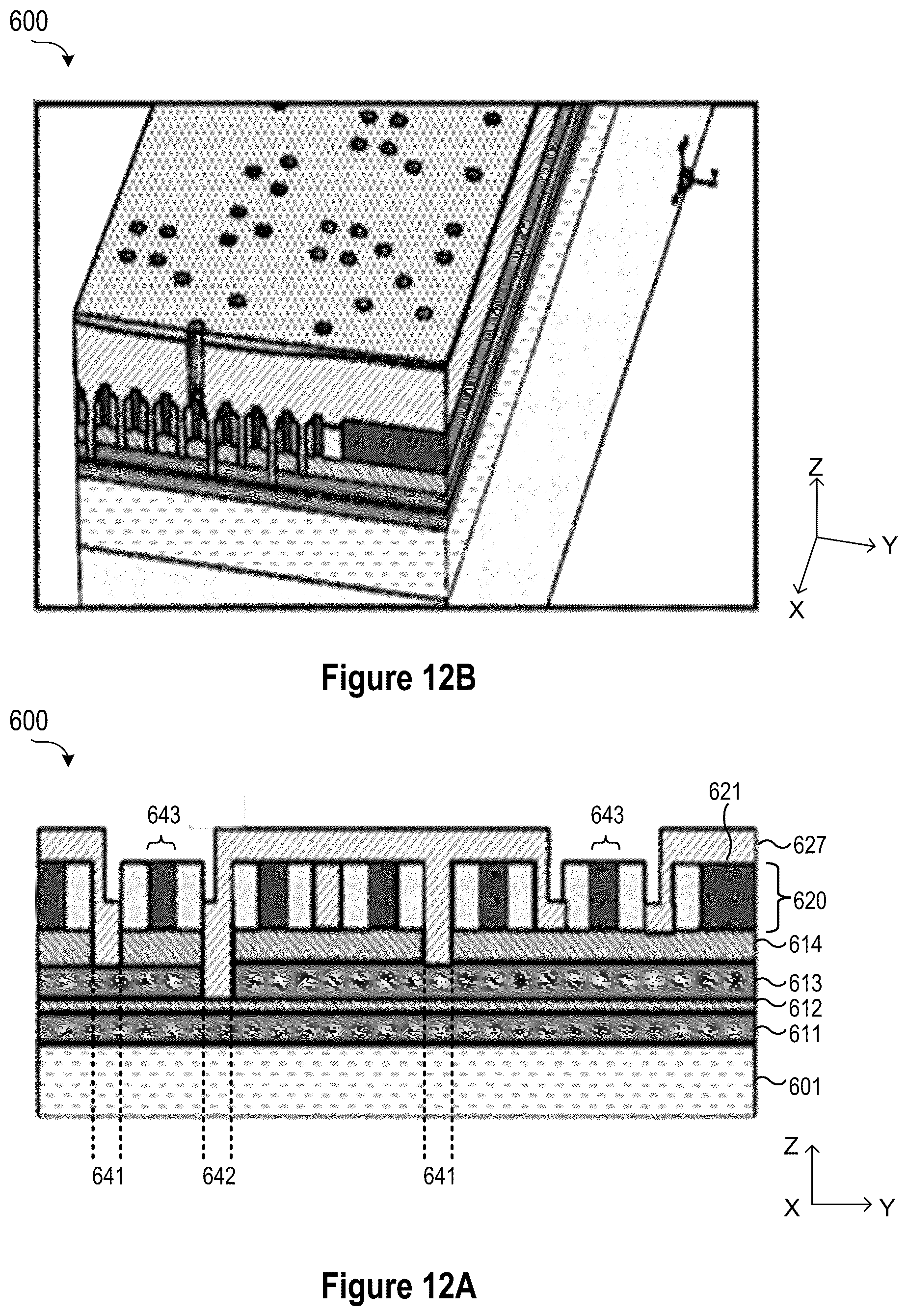 Patent US12564027 Figure 14 – Top-down self-alignment of vias in a semiconductor device for sub-22NM pitch metals