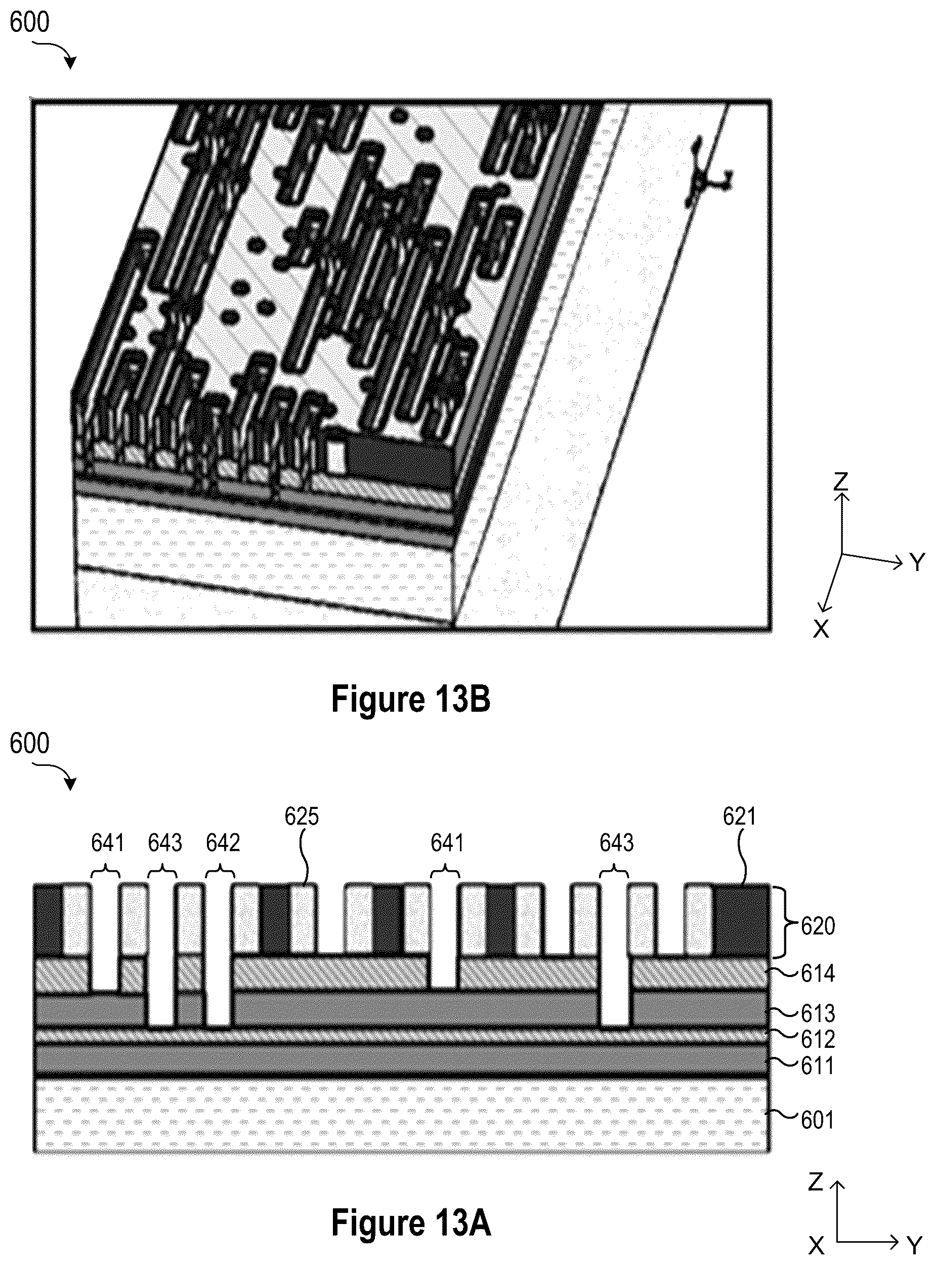 Patent US12564027 Figure 15 – Top-down self-alignment of vias in a semiconductor device for sub-22NM pitch metals