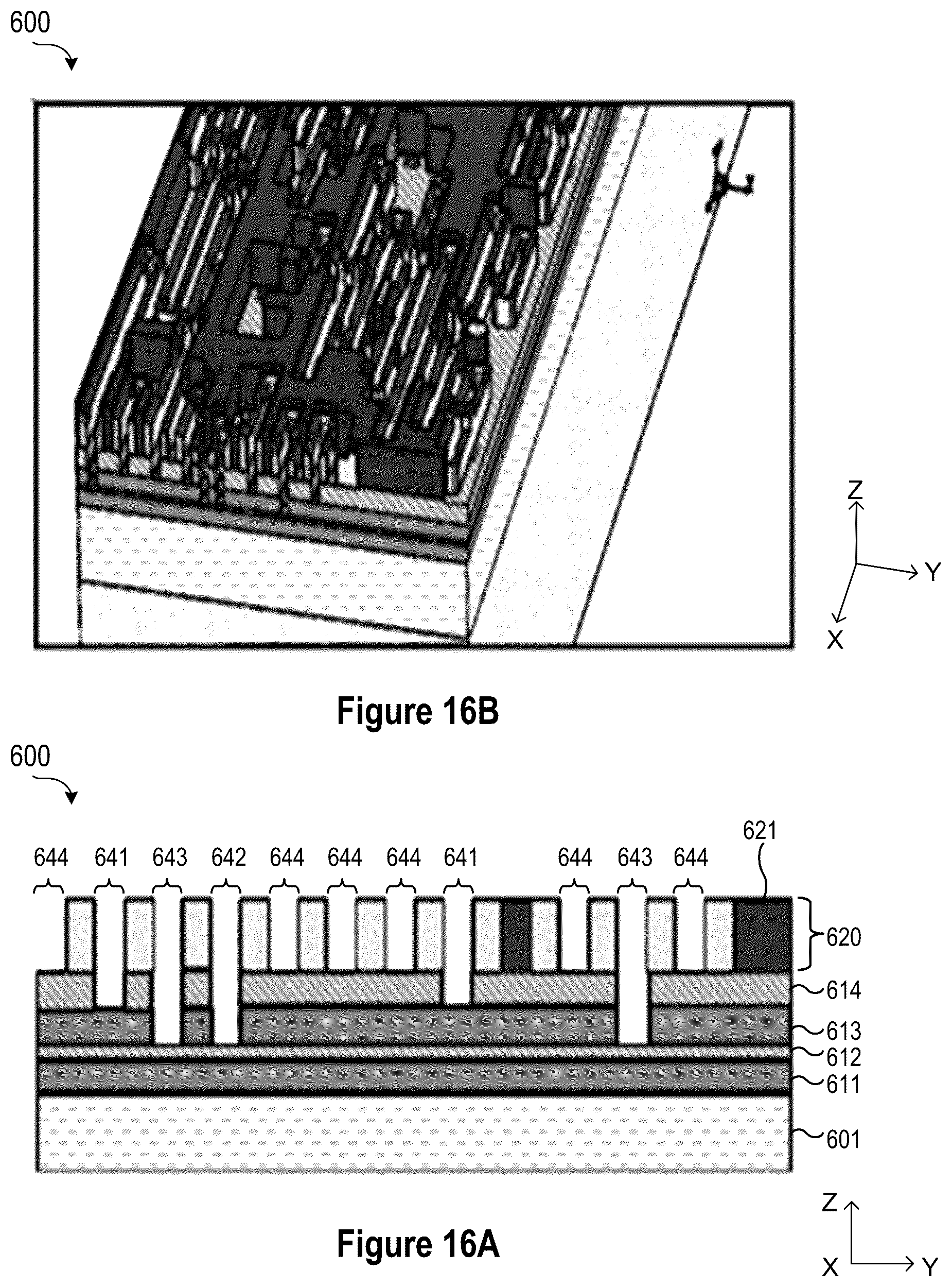 Patent US12564027 Figure 18 – Top-down self-alignment of vias in a semiconductor device for sub-22NM pitch metals