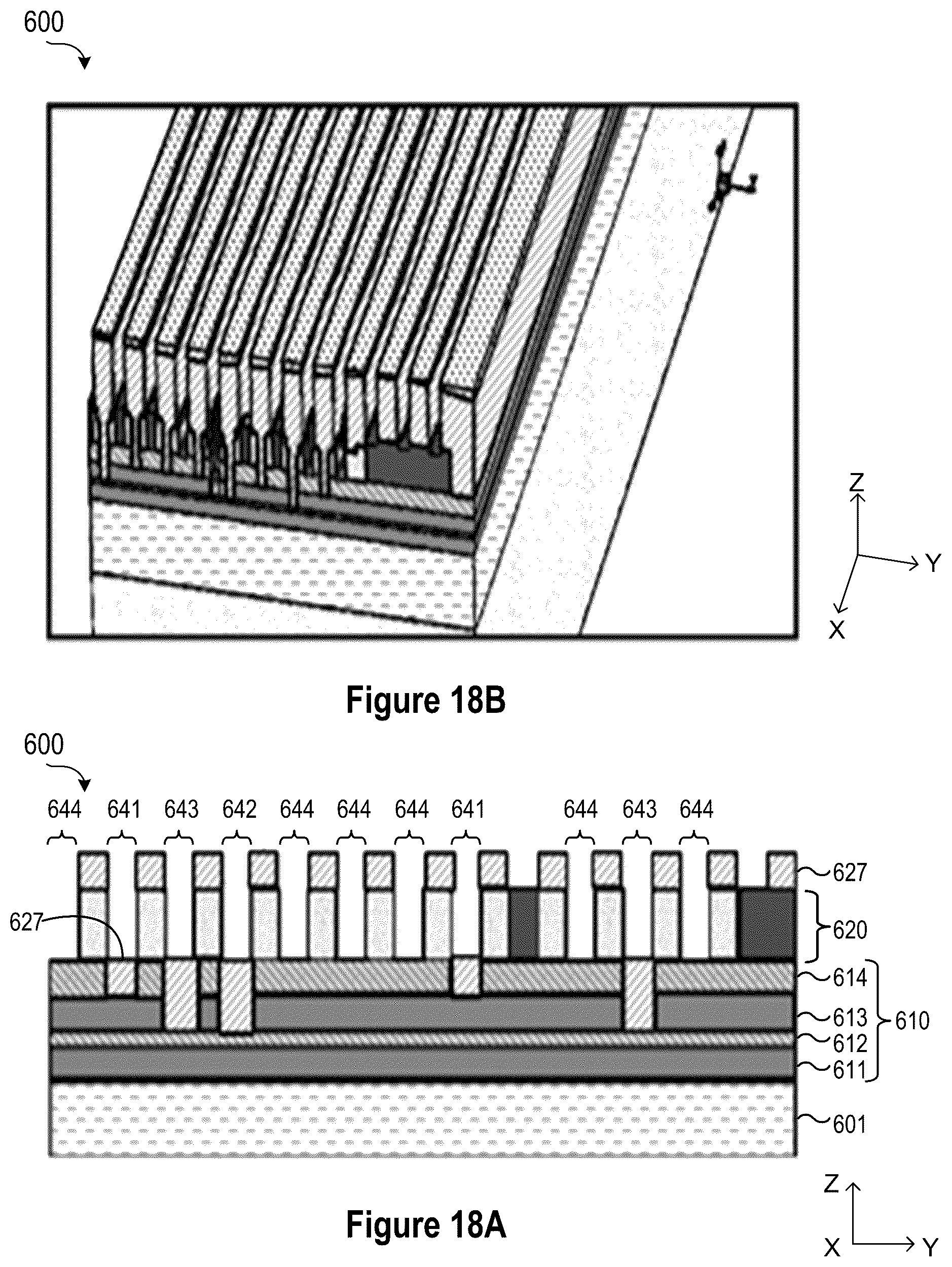 Patent US12564027 Figure 20 – Top-down self-alignment of vias in a semiconductor device for sub-22NM pitch metals