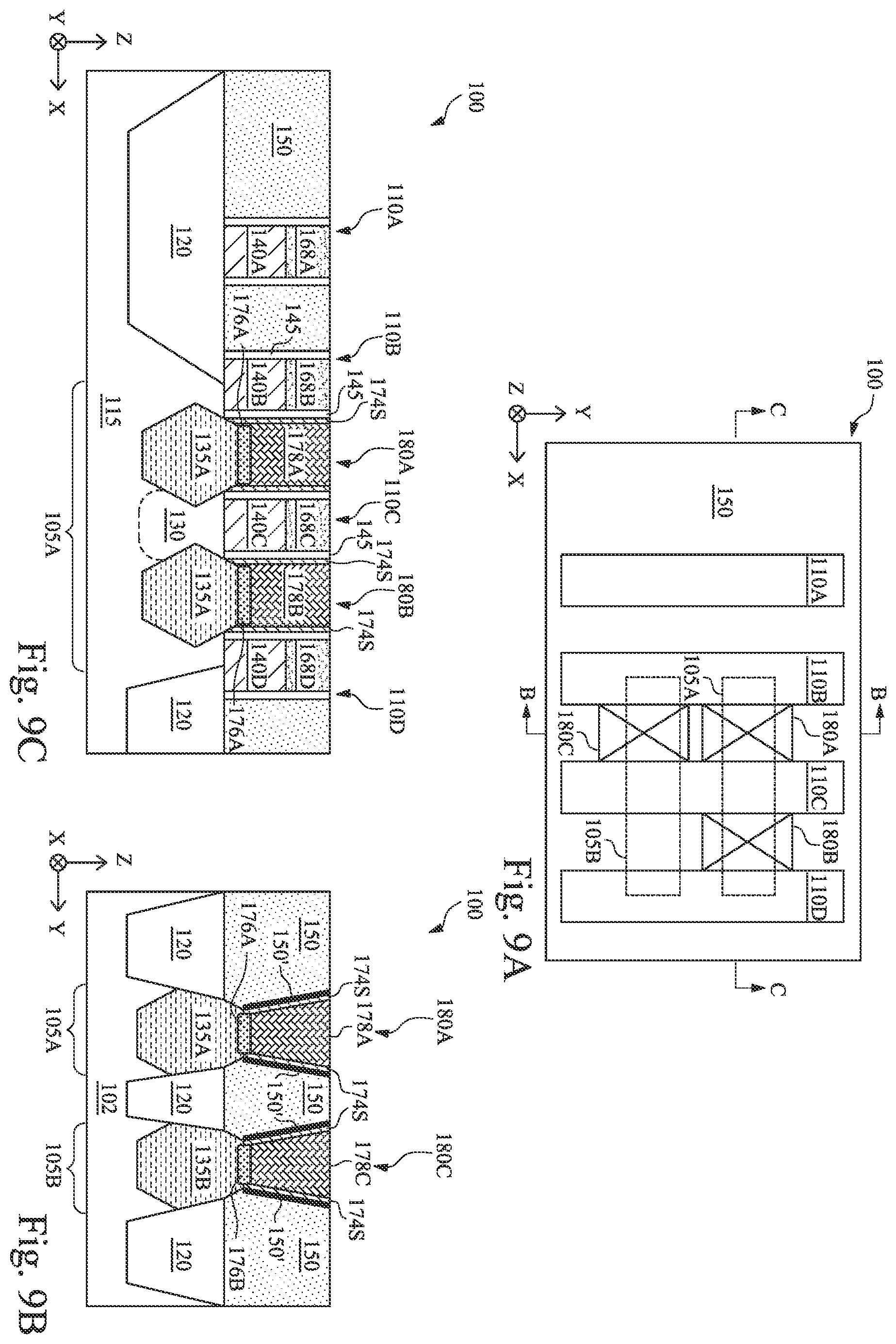 Patent US12564028 Figure 9 – Dielectric layers having nitrogen-containing crusted surfaces