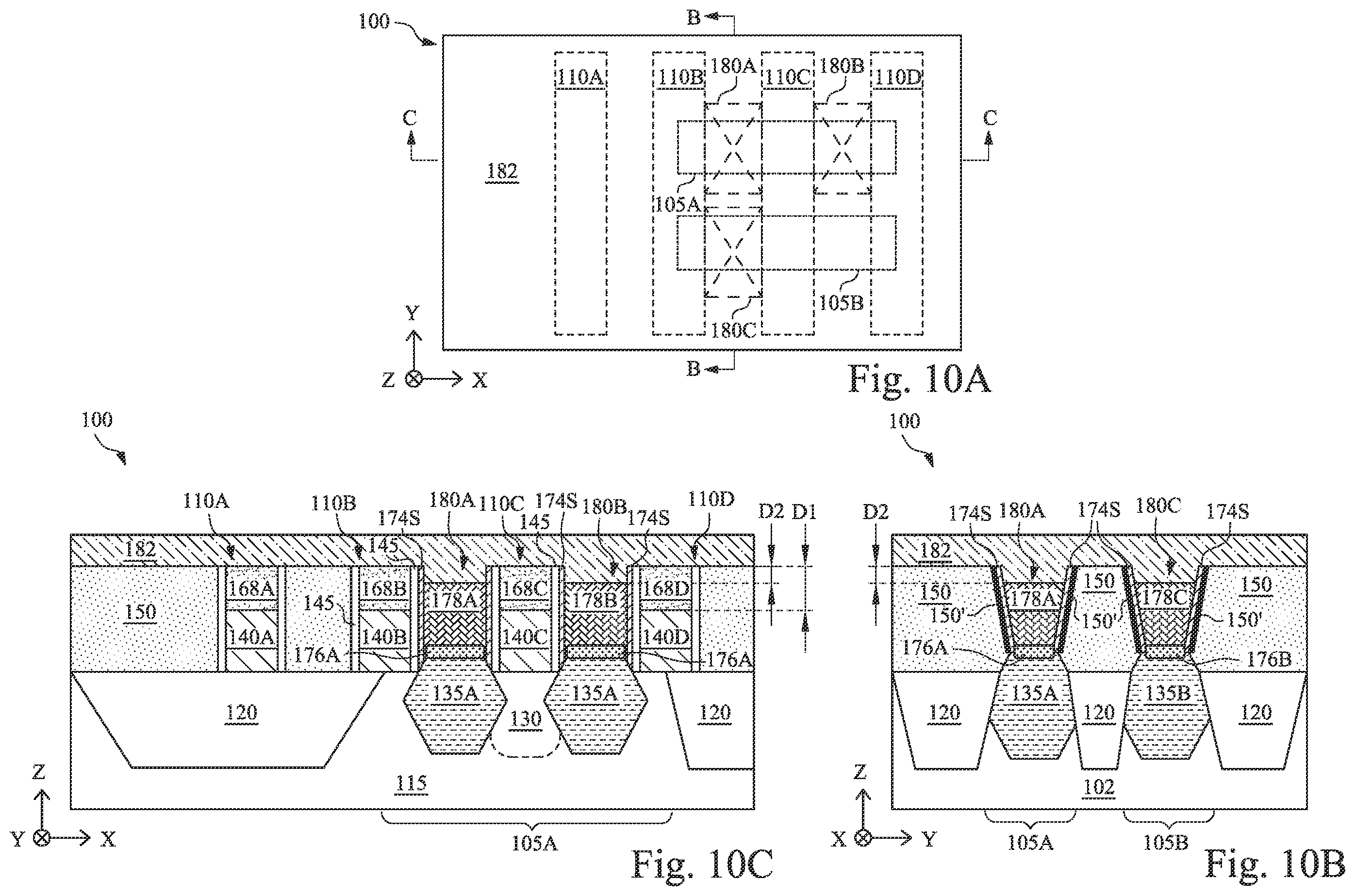 Patent US12564028 Figure 10 – Dielectric layers having nitrogen-containing crusted surfaces