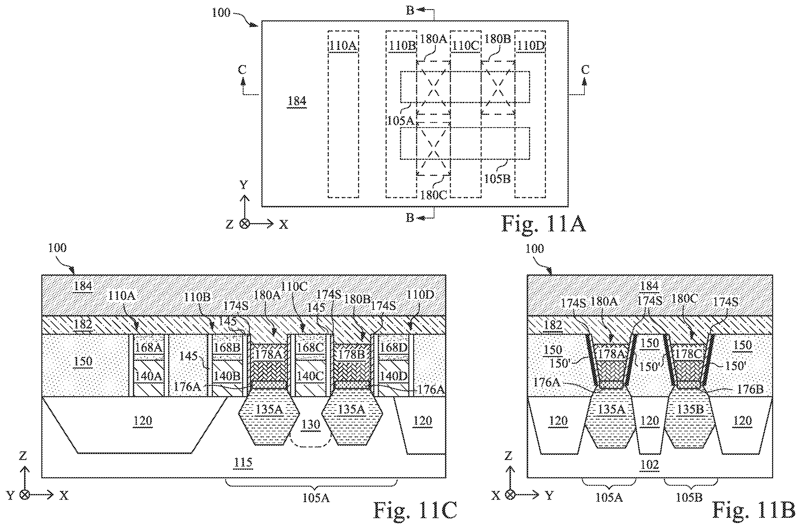 Patent US12564028 Figure 11 – Dielectric layers having nitrogen-containing crusted surfaces