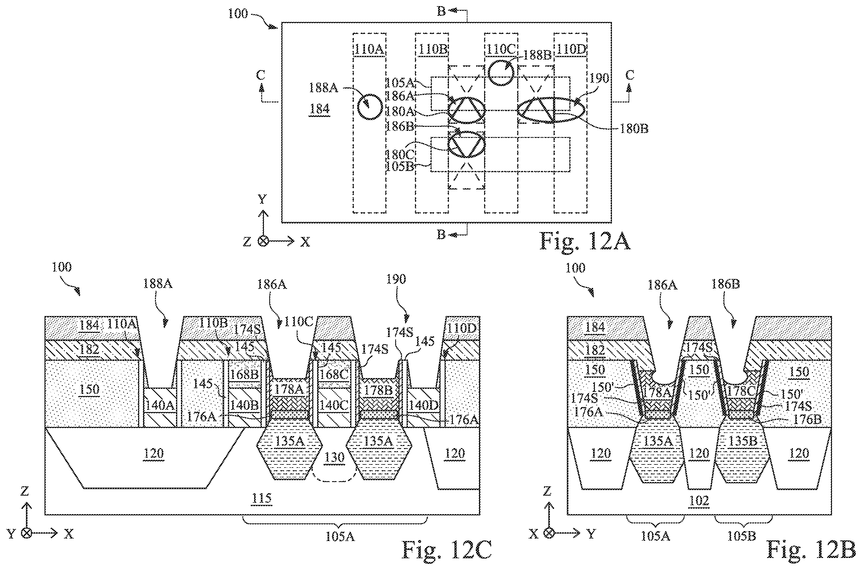 Patent US12564028 Figure 12 – Dielectric layers having nitrogen-containing crusted surfaces