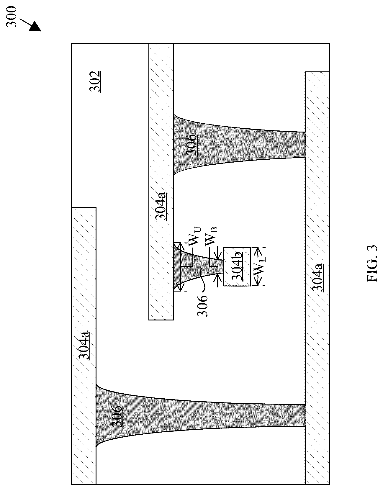 Patent US12564029 Figure 5 – Contact via structures of semiconductor devices