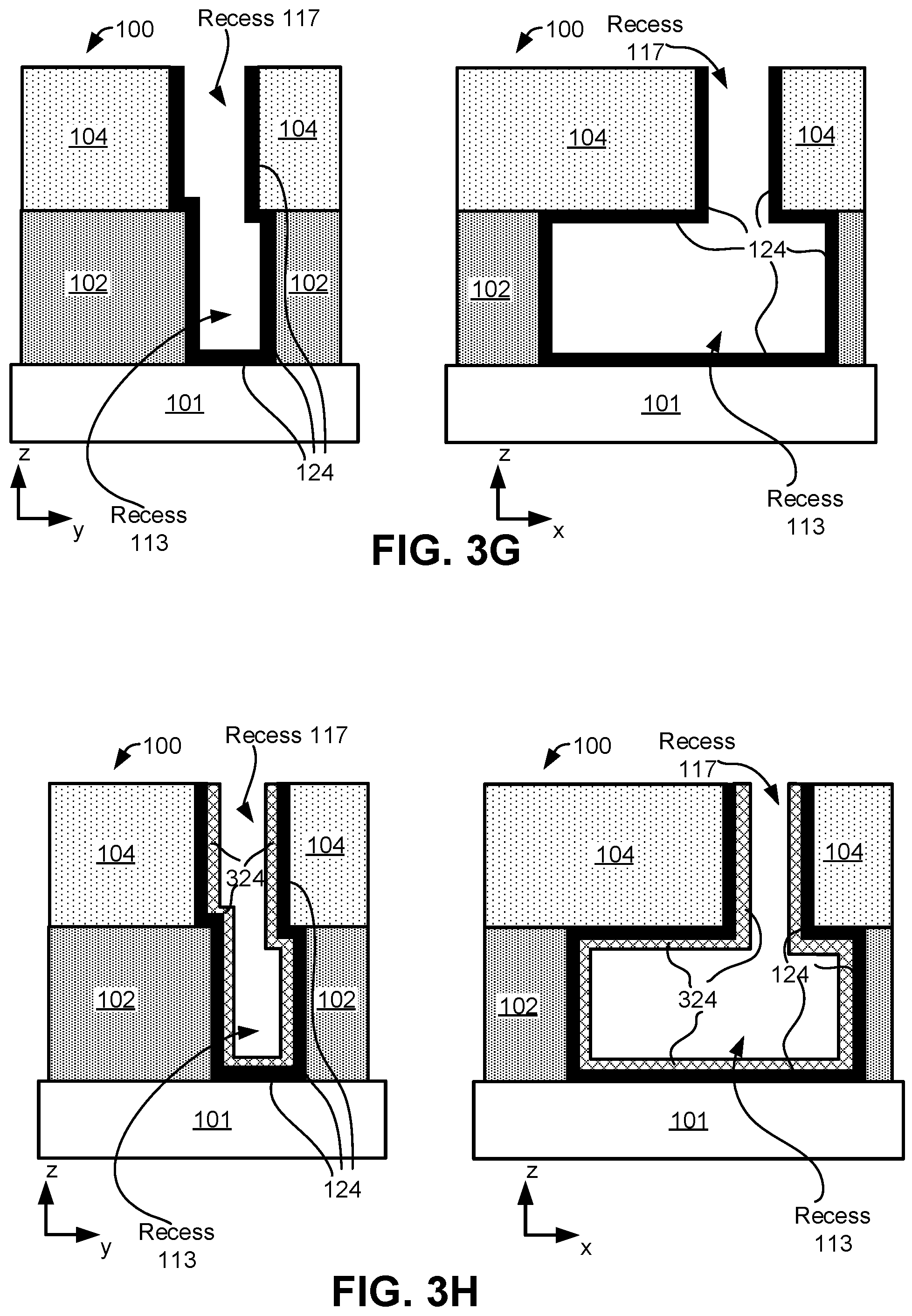 Patent US12564030 Figure 5 – Replacement conductive material for interconnect features