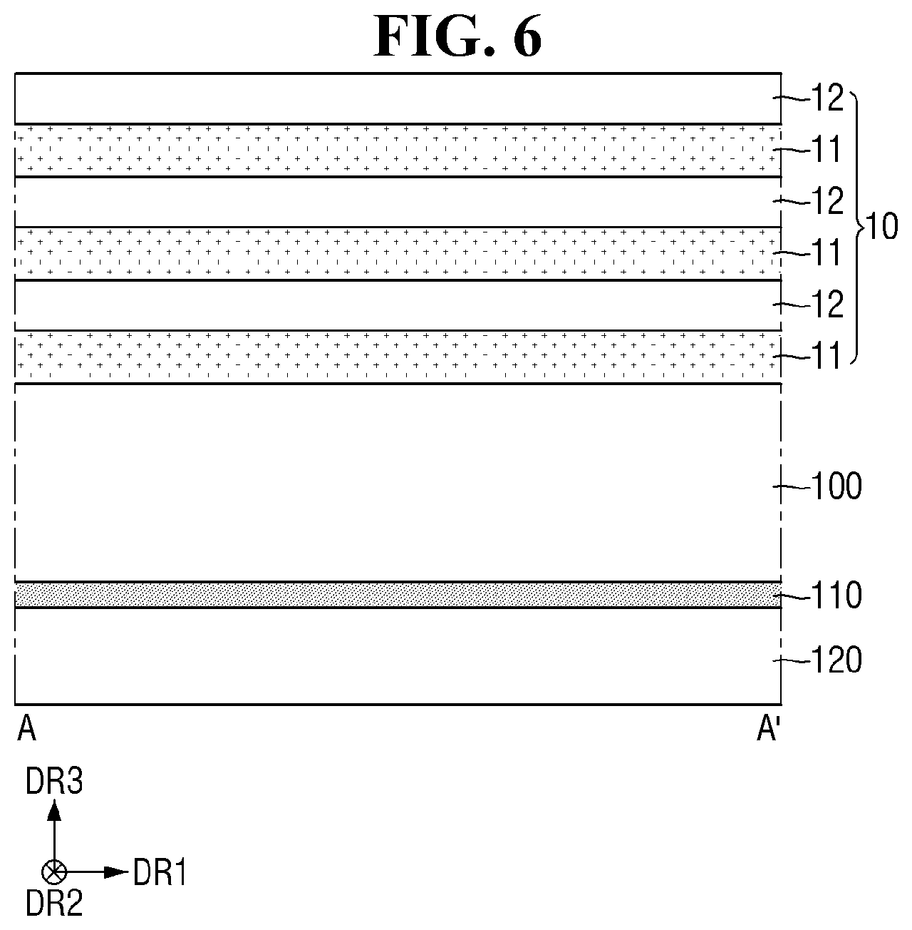 Patent US12564032 Figure 6 – Semiconductor device with improved reliability of a connection relation between a through via and a lower wiring layer