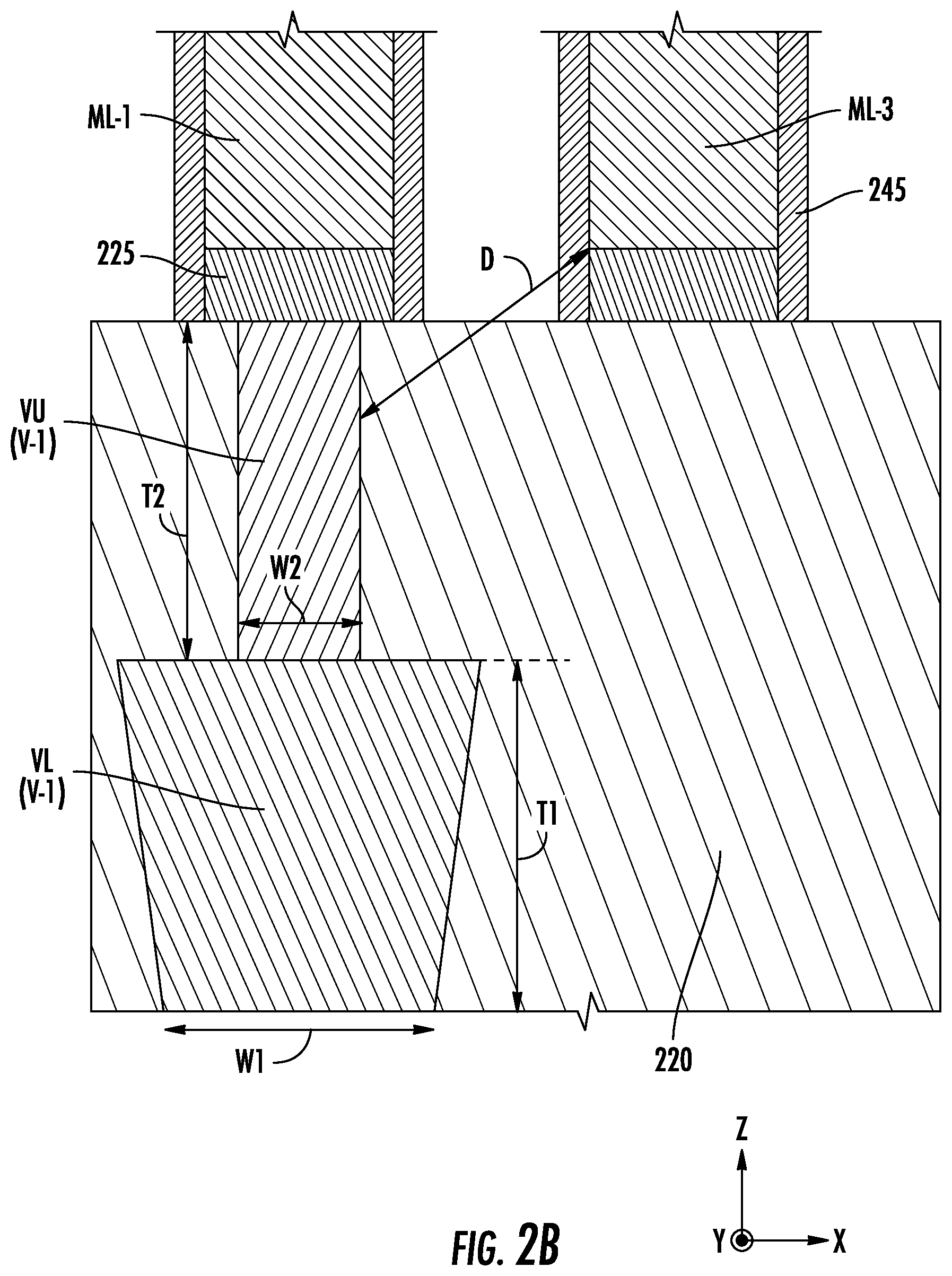 Patent US12564036 Figure 3 – Integrated circuit devices including via structures having a narrow upper portion, and related fabrication methods