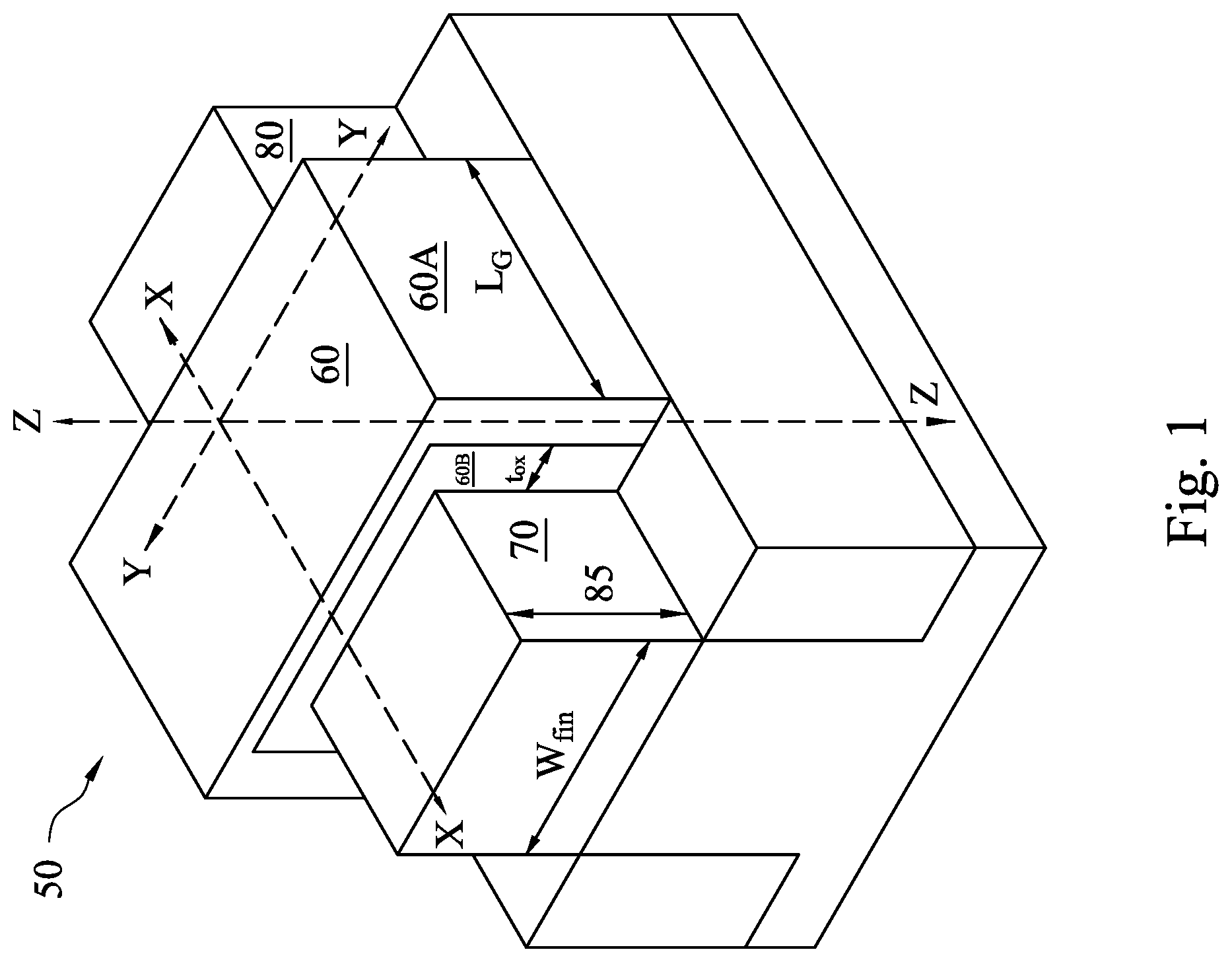 Patent US12564037 — Semiconductor device with source/drain via — Figure 1