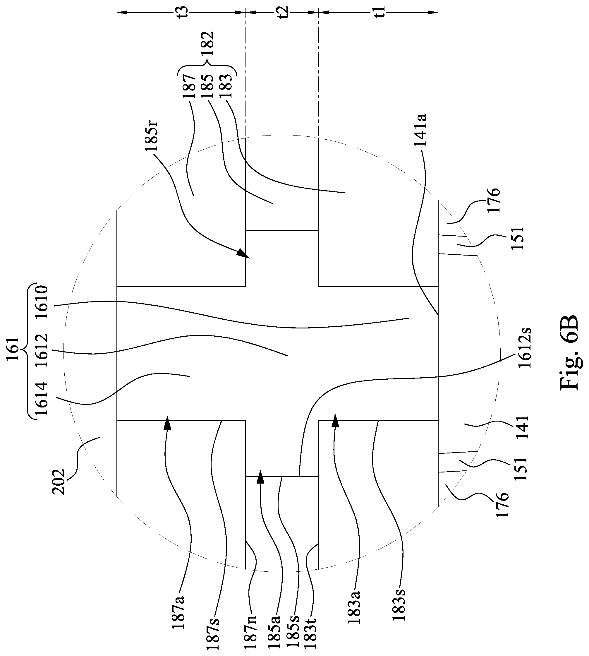 Patent US12564037 Figure 8 – Semiconductor device with source/drain via