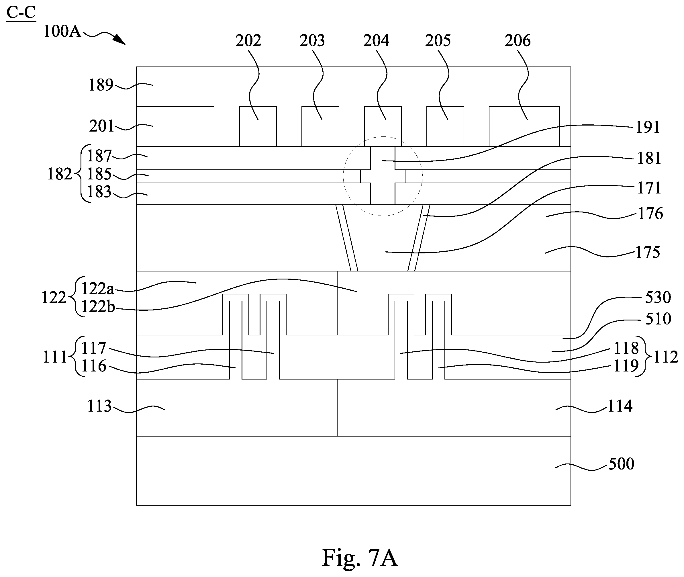 Patent US12564037 Figure 9 – Semiconductor device with source/drain via