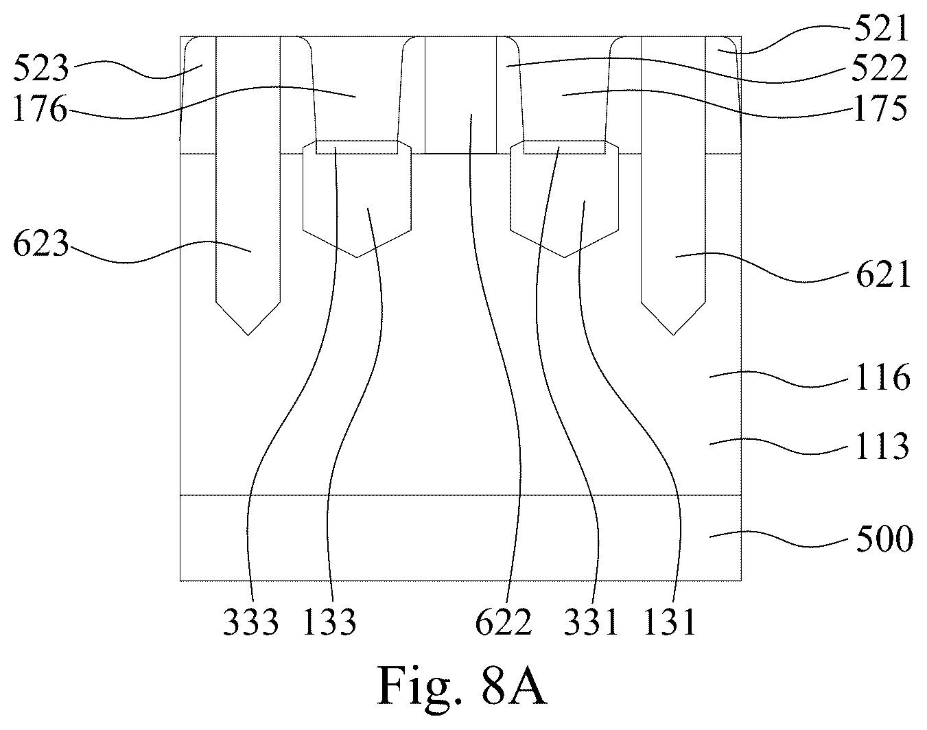 Patent US12564037 Figure 11 – Semiconductor device with source/drain via