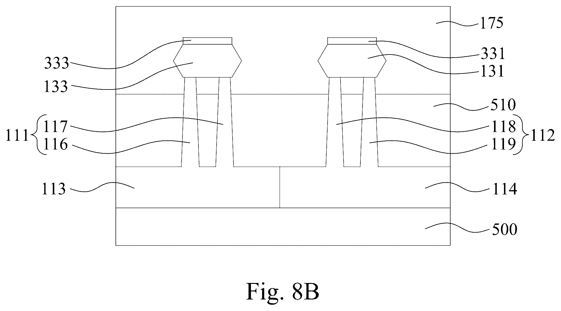 Patent US12564037 Figure 12 – Semiconductor device with source/drain via