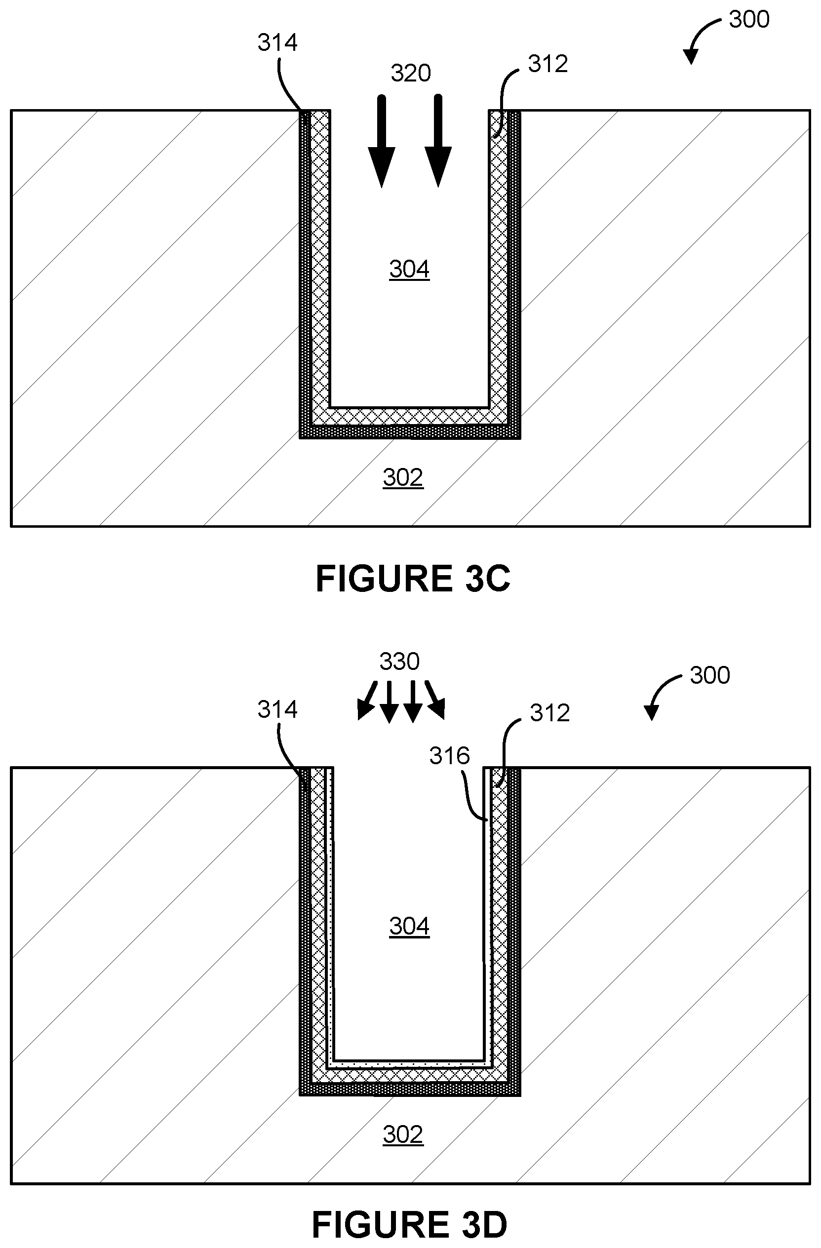 Patent US12564039 Figure 4 – Doping processes in metal interconnect structures