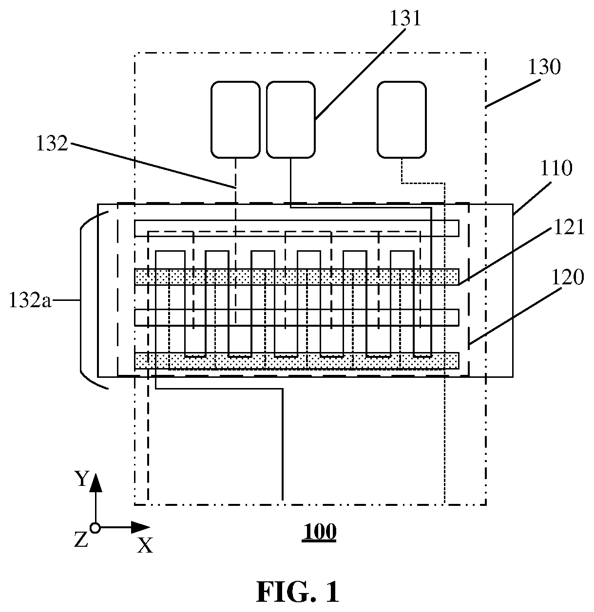 Patent US12564042 — Semiconductor structure and layout structure — Figure 1