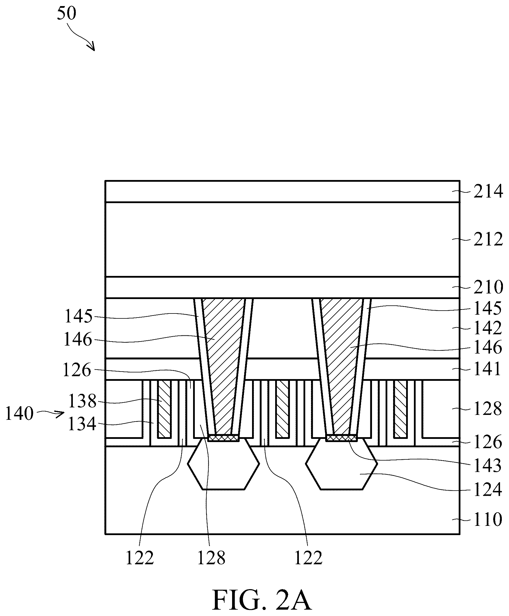Patent US12564045 Figure 3 – Semiconductor device structure with interconnect structure having air gap